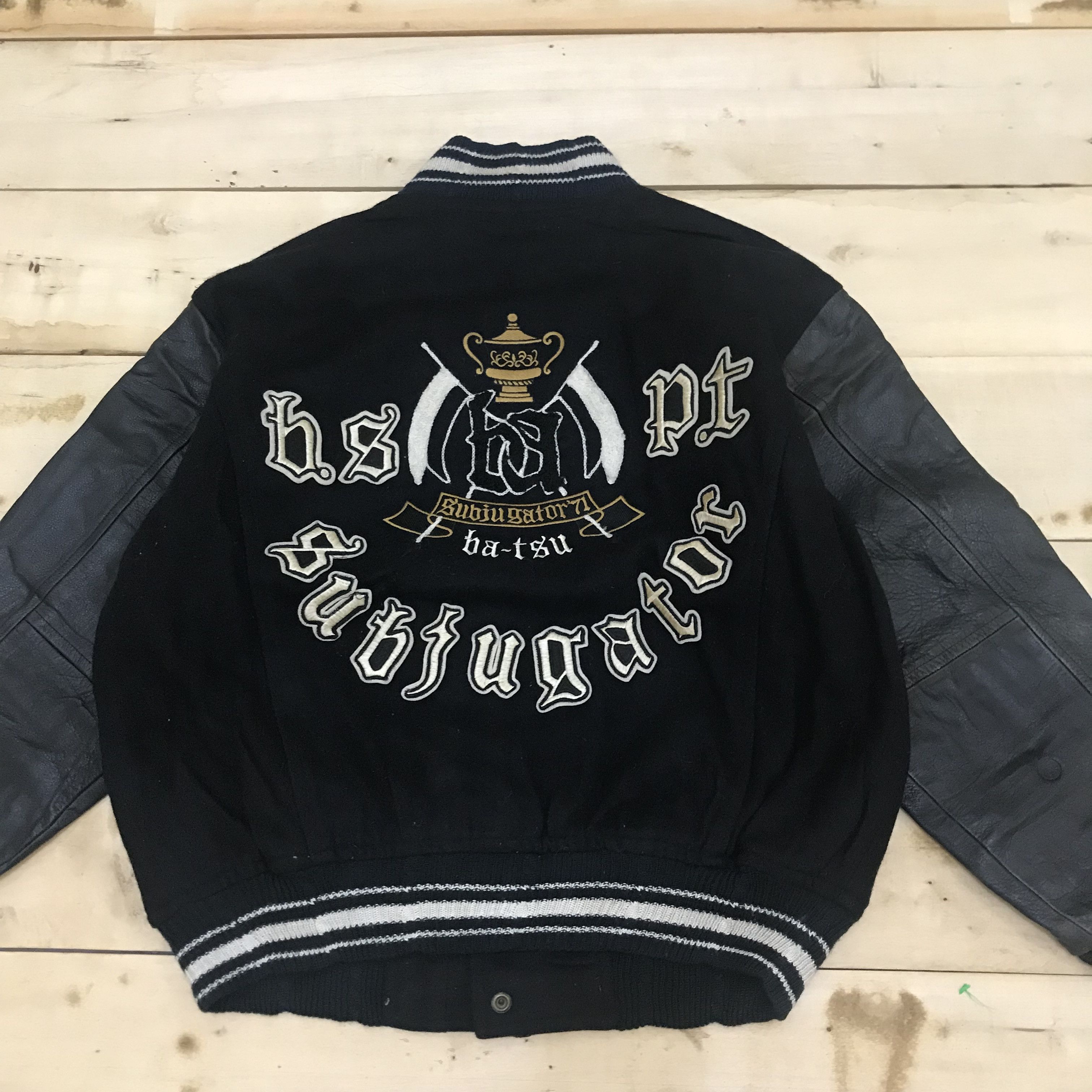 Hysteric Glamour × Japanese Brand Z96 BA-TSU RADICAL AGE SHIBUYAKU TOKYO VARSITY JACKET Size US M / EU 48-50 / 2 - 2 Thumbnail