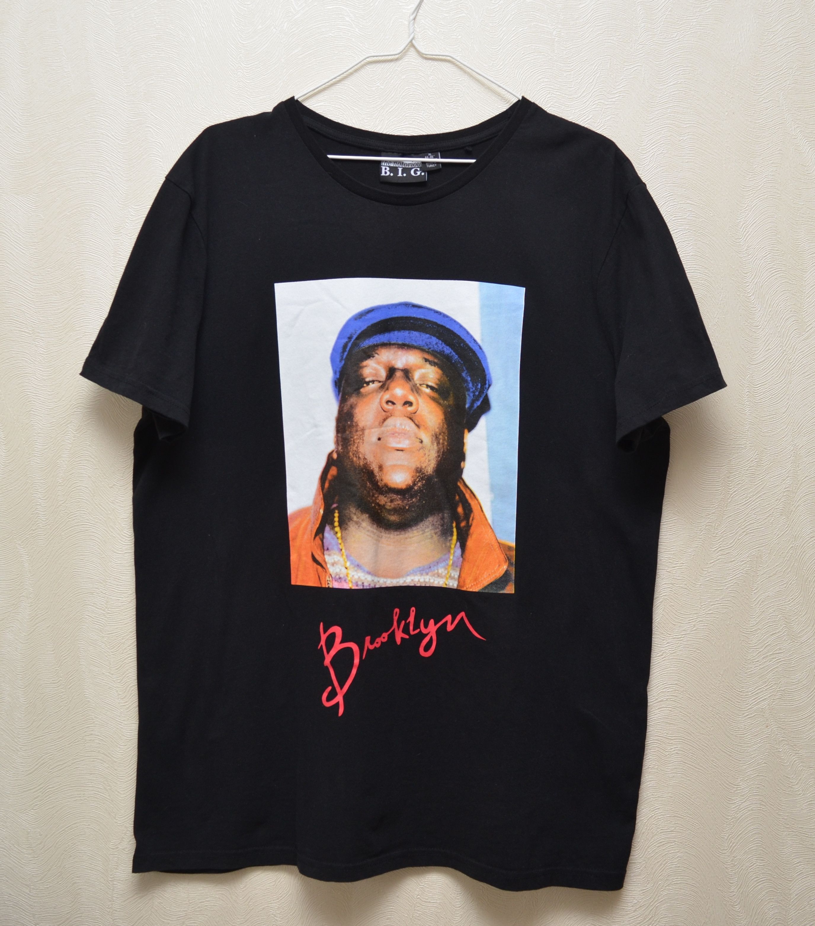 Band Tees × Rap Tees Notorious BIG Brooklyn Black T Shirt Size US XL / EU 56 / 4 - 1 Thumbnail
