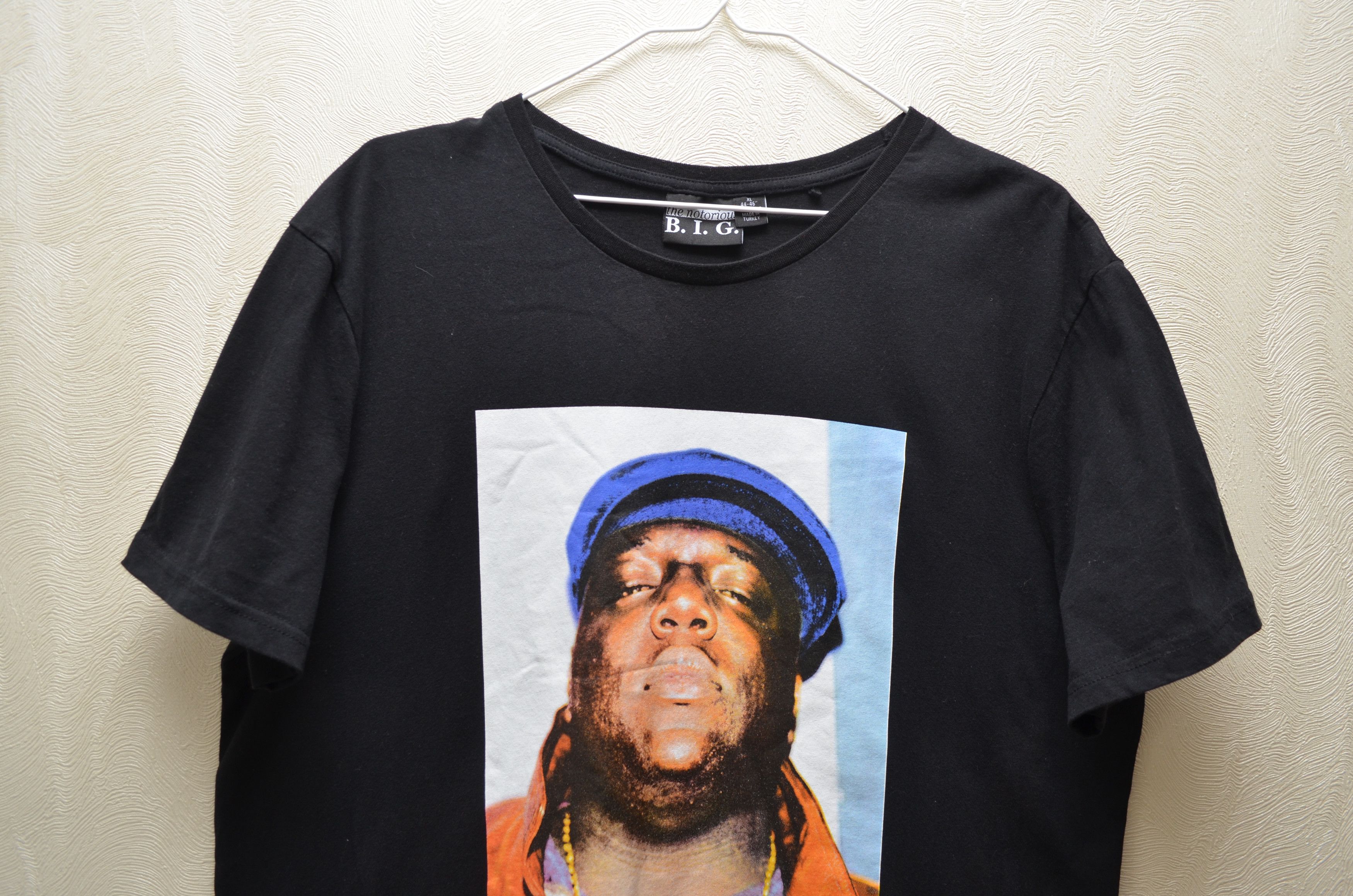 Band Tees × Rap Tees Notorious BIG Brooklyn Black T Shirt Size US XL / EU 56 / 4 - 2 Thumbnail