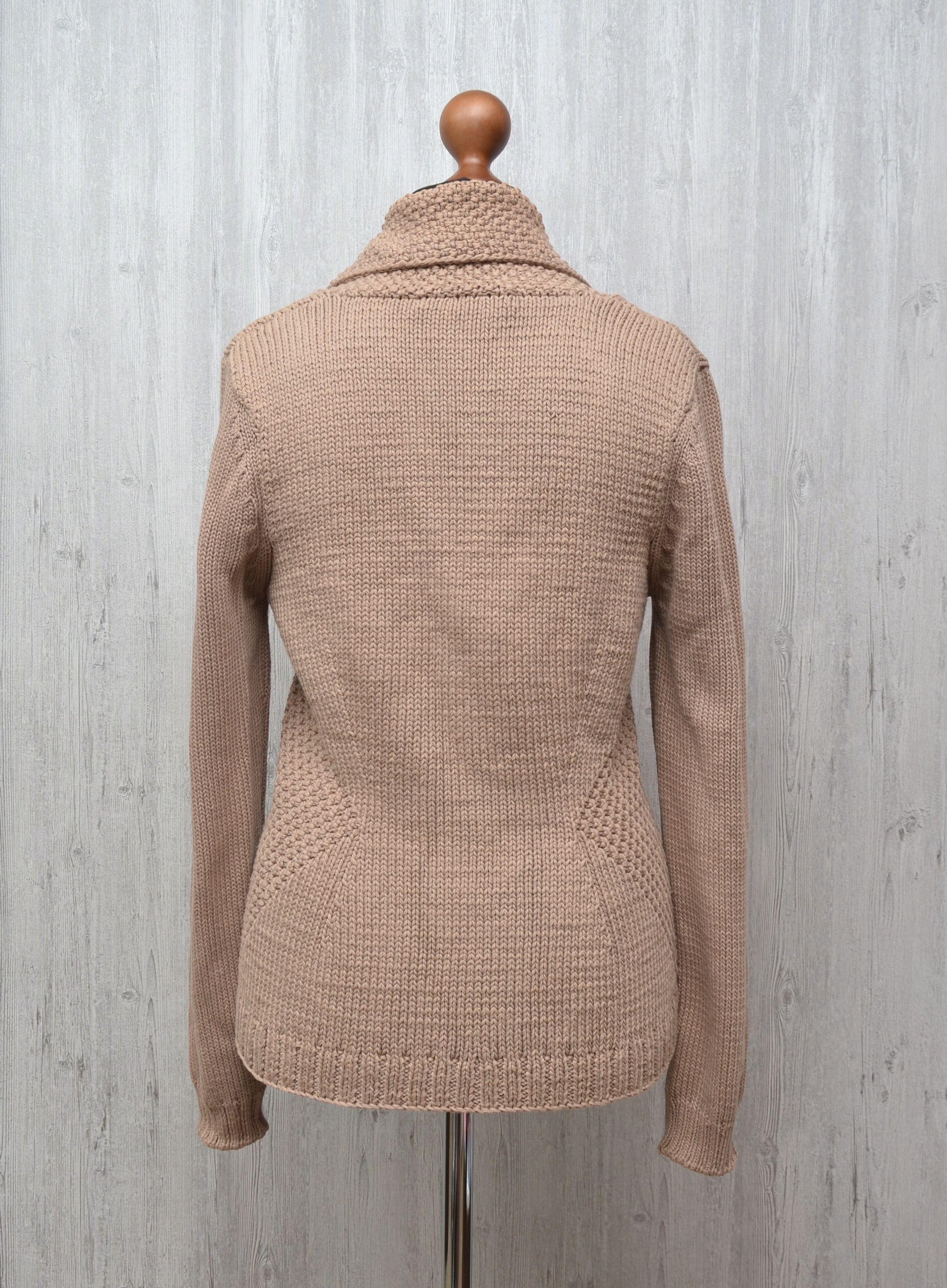 Iris von Arnim IRIS VON ARNIM Wmns Wool Knit Cardigan Sweater Brown Sz XL Size XL / US 12-14 / IT 48-50 - 6 Thumbnail