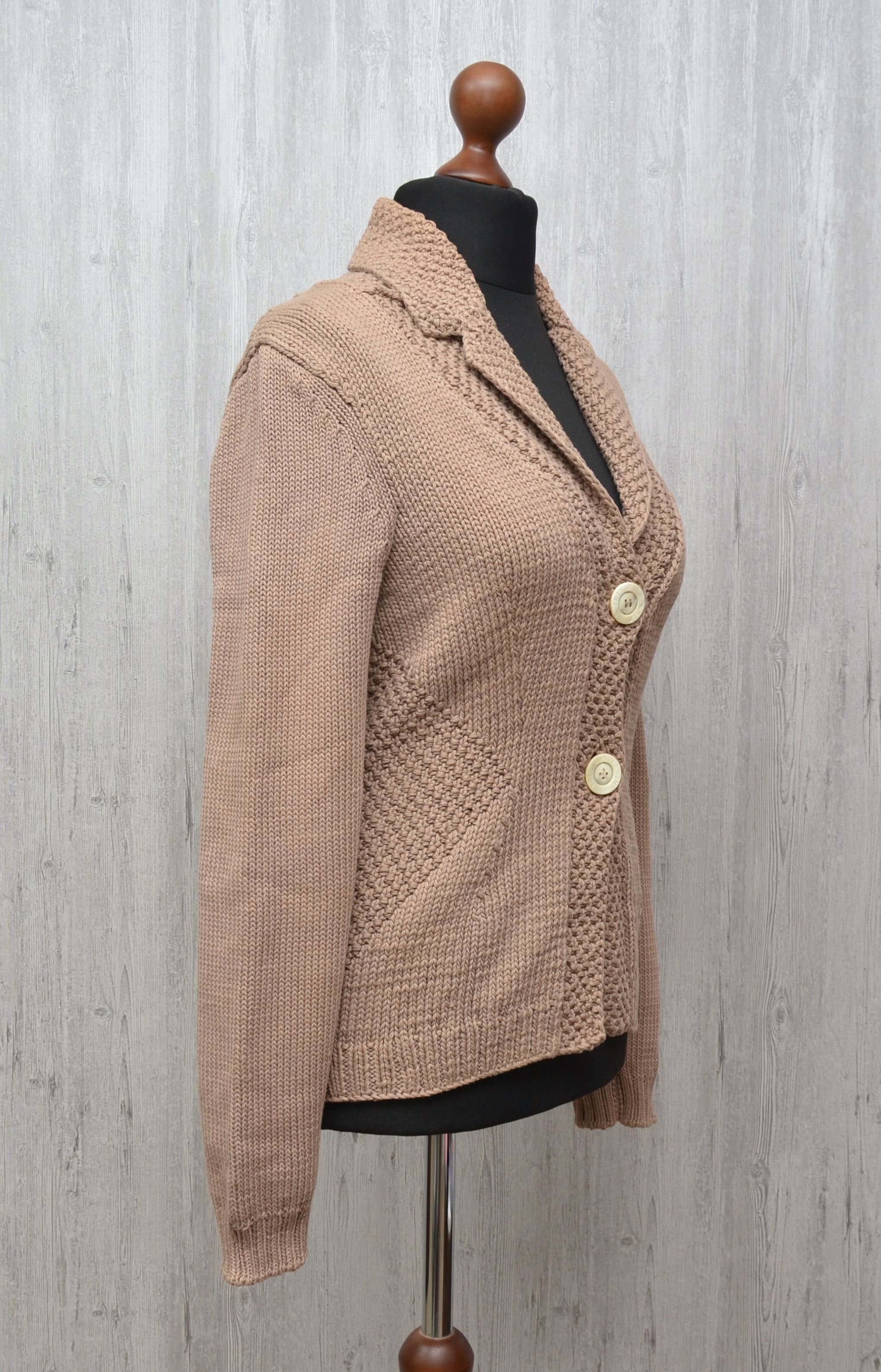 Iris von Arnim IRIS VON ARNIM Wmns Wool Knit Cardigan Sweater Brown Sz XL Size XL / US 12-14 / IT 48-50 - 7 Thumbnail