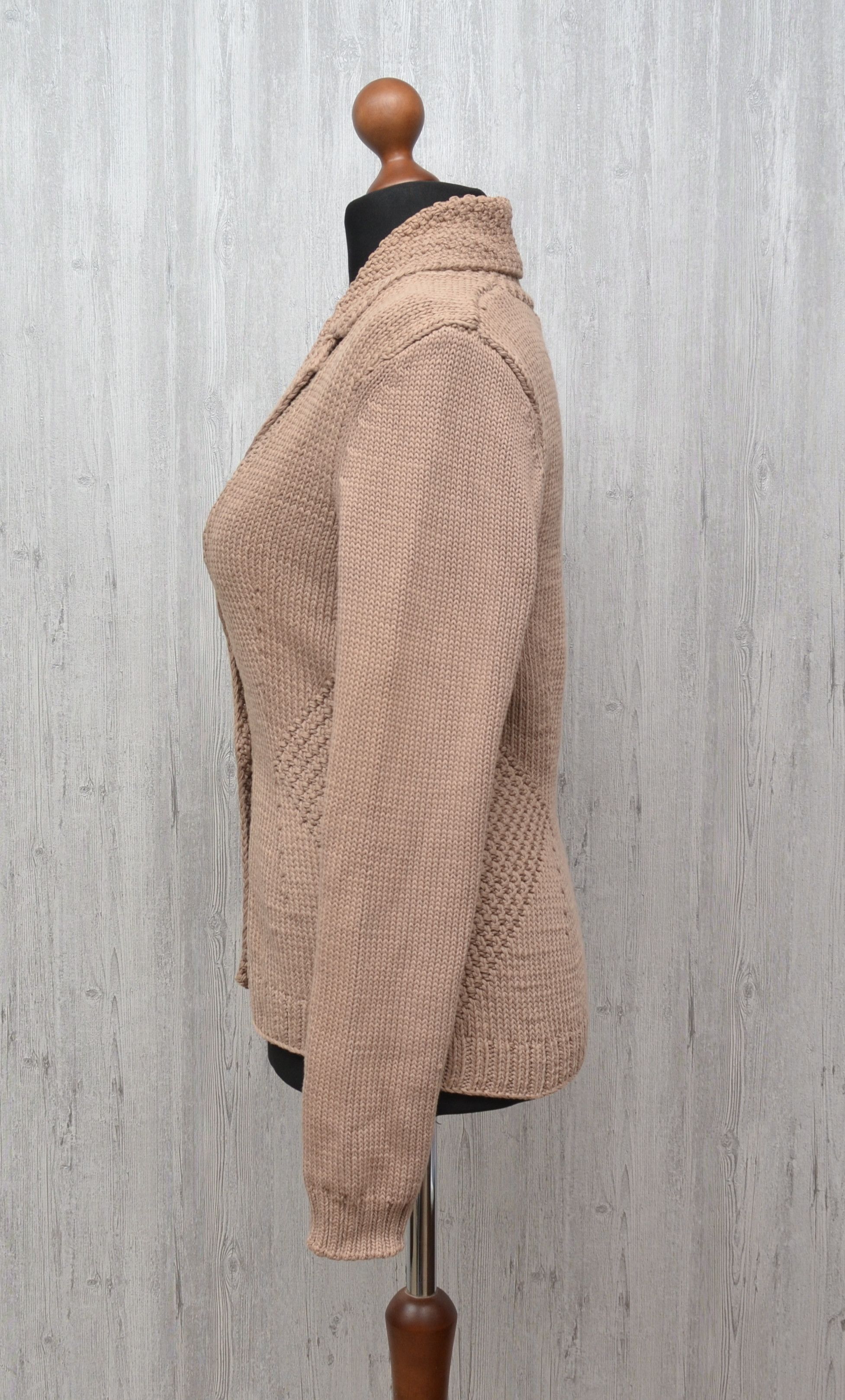 Iris von Arnim IRIS VON ARNIM Wmns Wool Knit Cardigan Sweater Brown Sz XL Size XL / US 12-14 / IT 48-50 - 5 Thumbnail