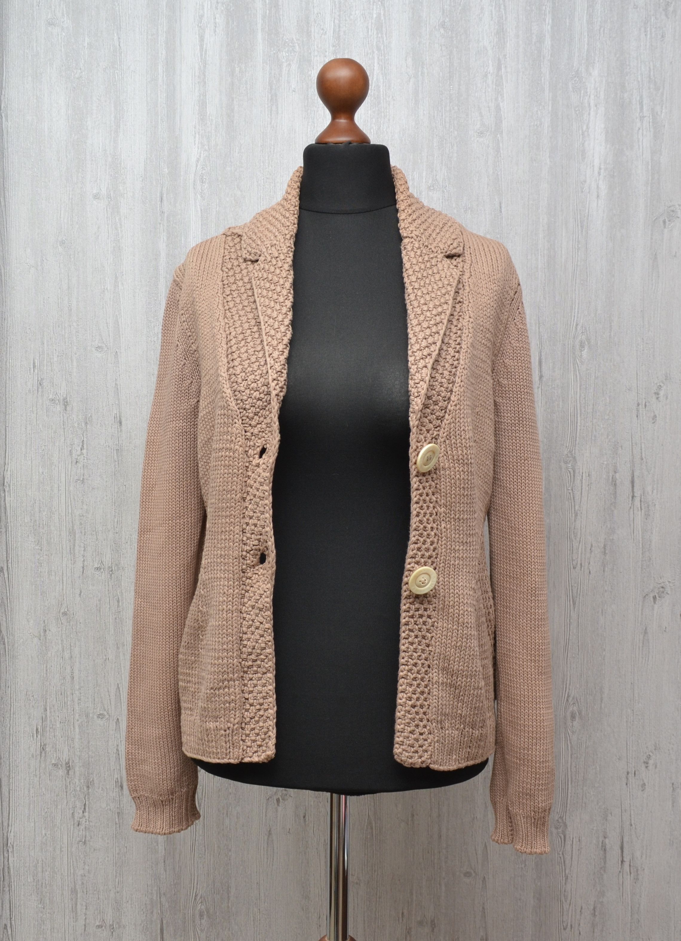 Iris von Arnim IRIS VON ARNIM Wmns Wool Knit Cardigan Sweater Brown Sz XL Size XL / US 12-14 / IT 48-50 - 9 Thumbnail