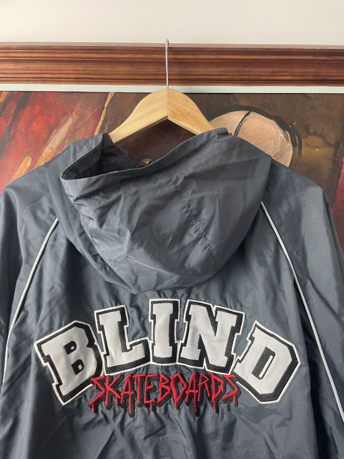 Vintage Blind Skateboards Vintage 90s Light Jacket Windbreaker Rare Size US M / EU 48-50 / 2 - 6 Thumbnail