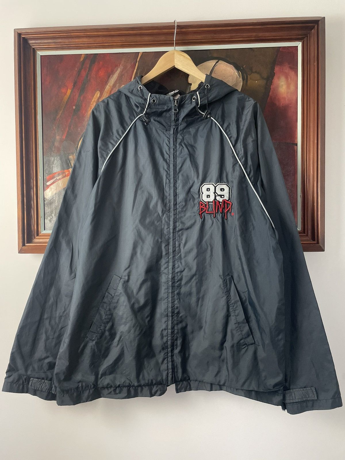 Vintage Blind Skateboards Vintage 90s Light Jacket Windbreaker Rare Size US M / EU 48-50 / 2 - 2 Thumbnail
