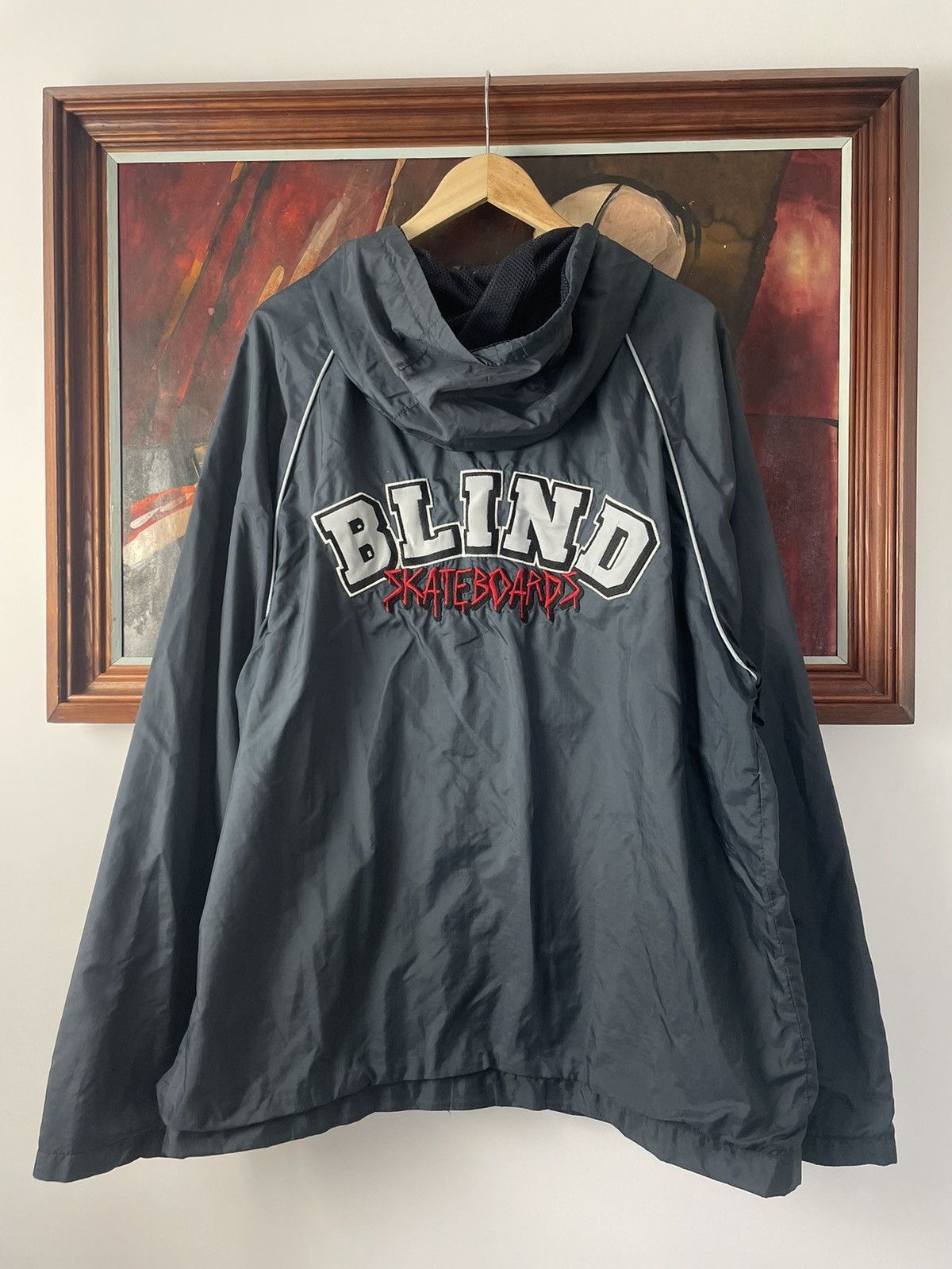 Vintage Blind Skateboards Vintage 90s Light Jacket Windbreaker Rare Size US M / EU 48-50 / 2 - 1 Thumbnail