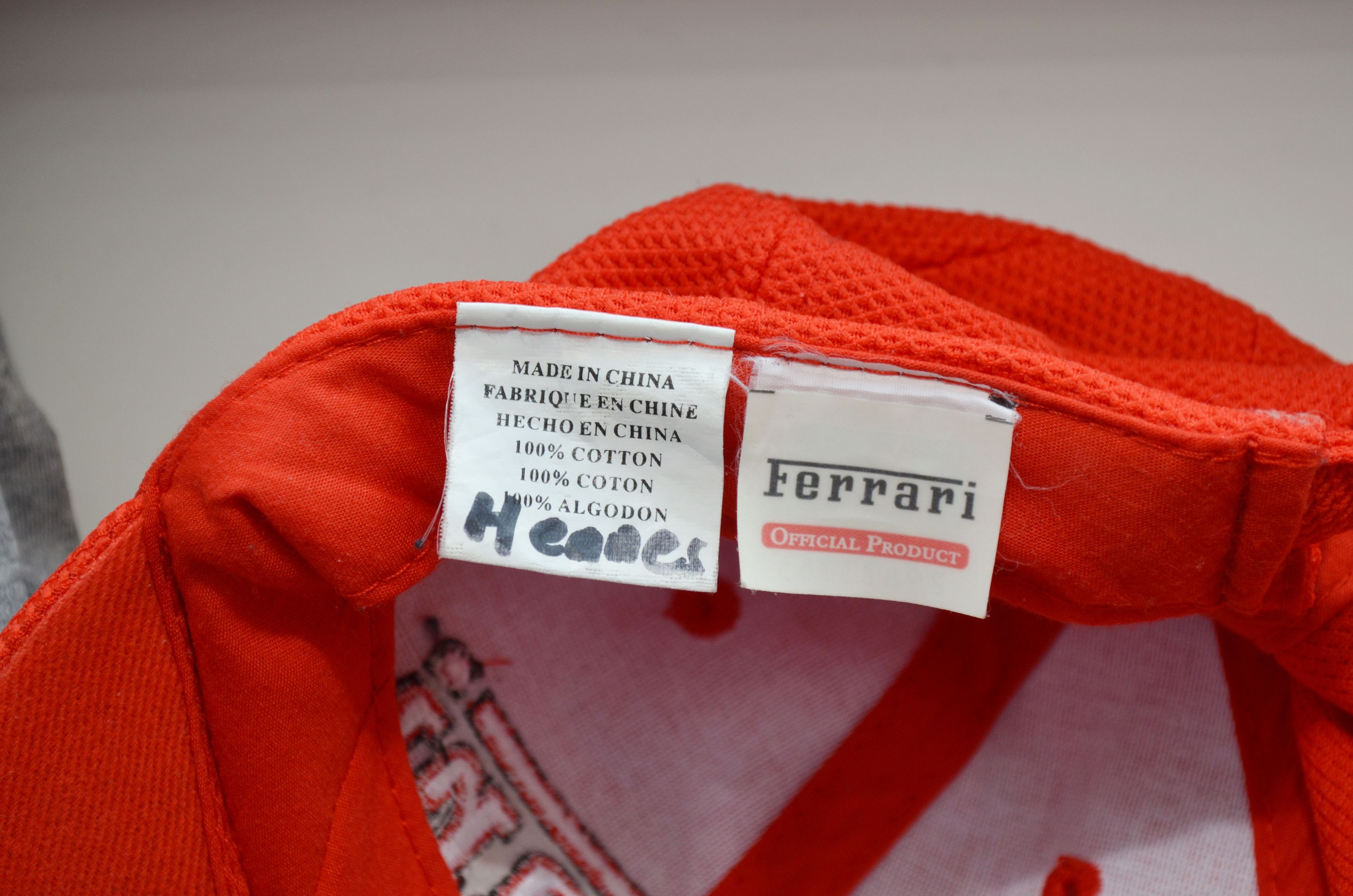 Ferrari × Vintage Ferrari Gear Red Vintage Authentic Visor Cap Size ONE SIZE - 6 Thumbnail