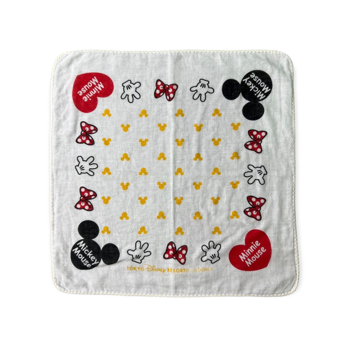 Disney Mickey Mouse Handkerchief Neckerchief Bandana Pocketsquare Size ONE SIZE - 1 Thumbnail