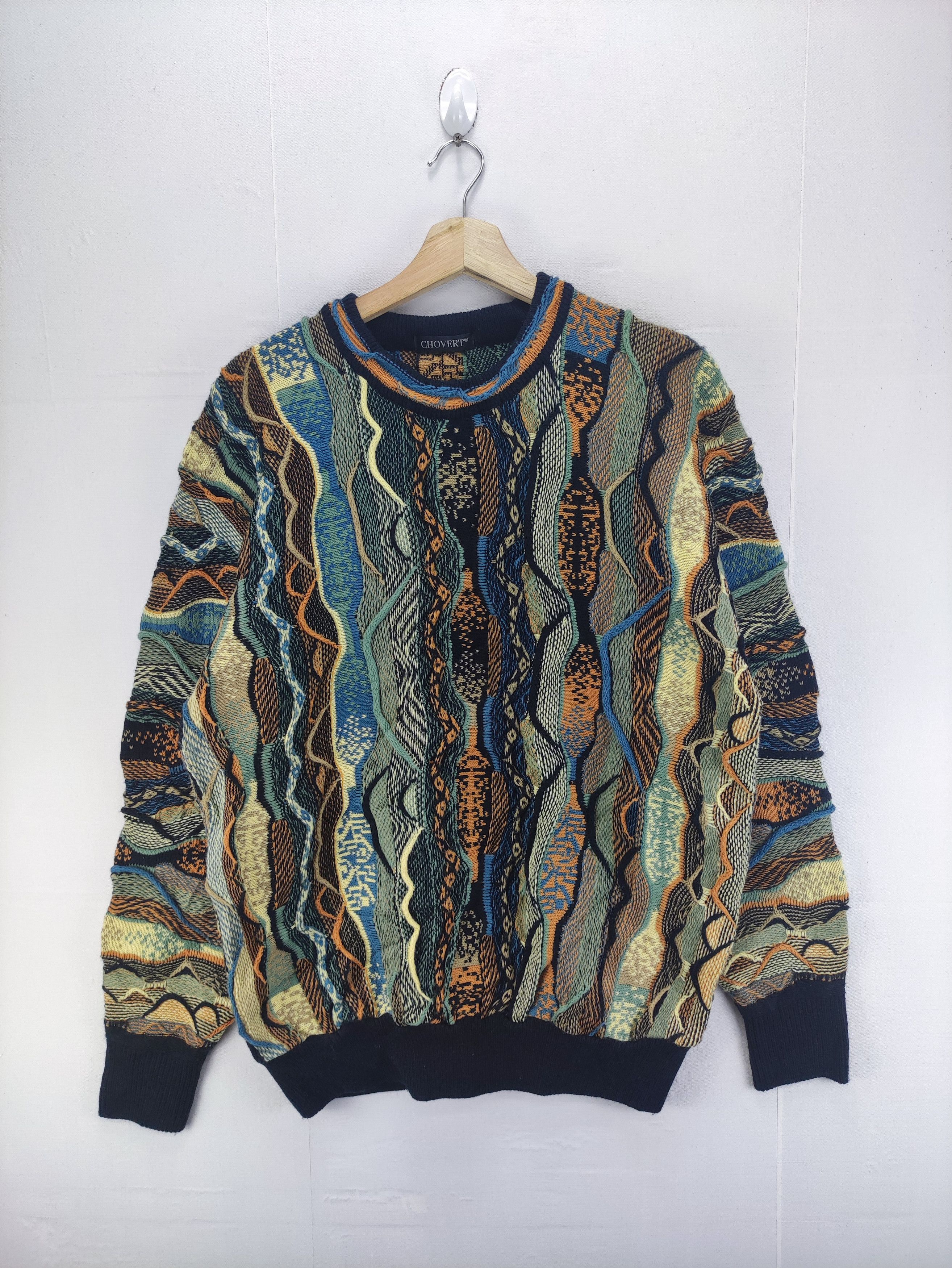Vintage Chovert knit Sweater Jumper Coogi Style