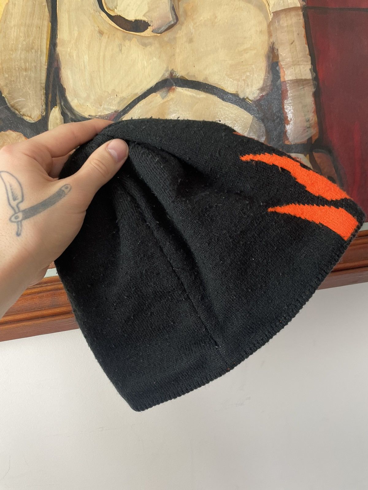 Spyder Vintage Y2k Spyder Flame Spider Beanie AvantGarde Hype Rare Size ONE SIZE - 2 Thumbnail