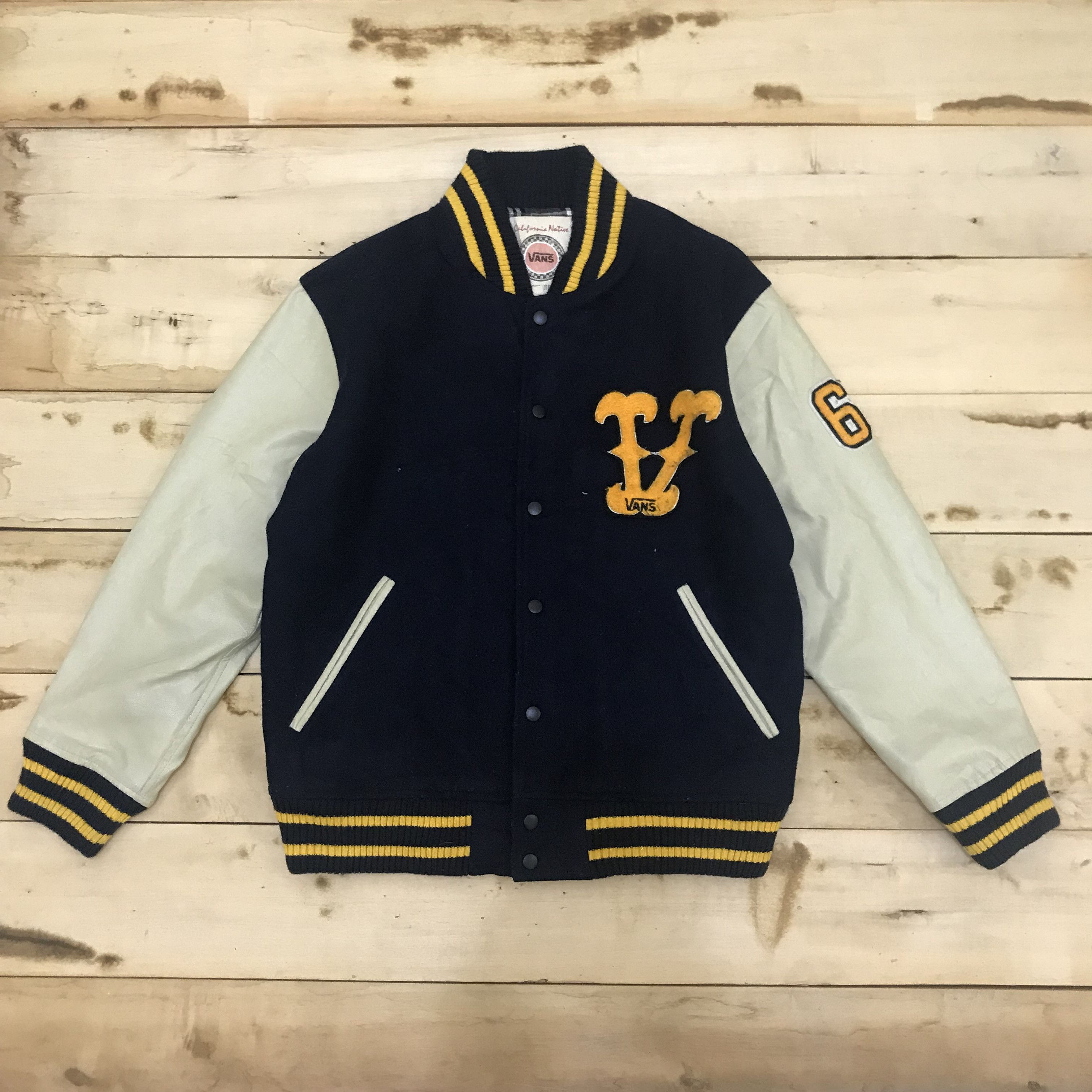 Vans Z108 VTG VANS NOVA CHECK SKATE ROOTS VARSITY JACKET Size US M / EU 48-50 / 2 - 2 Thumbnail