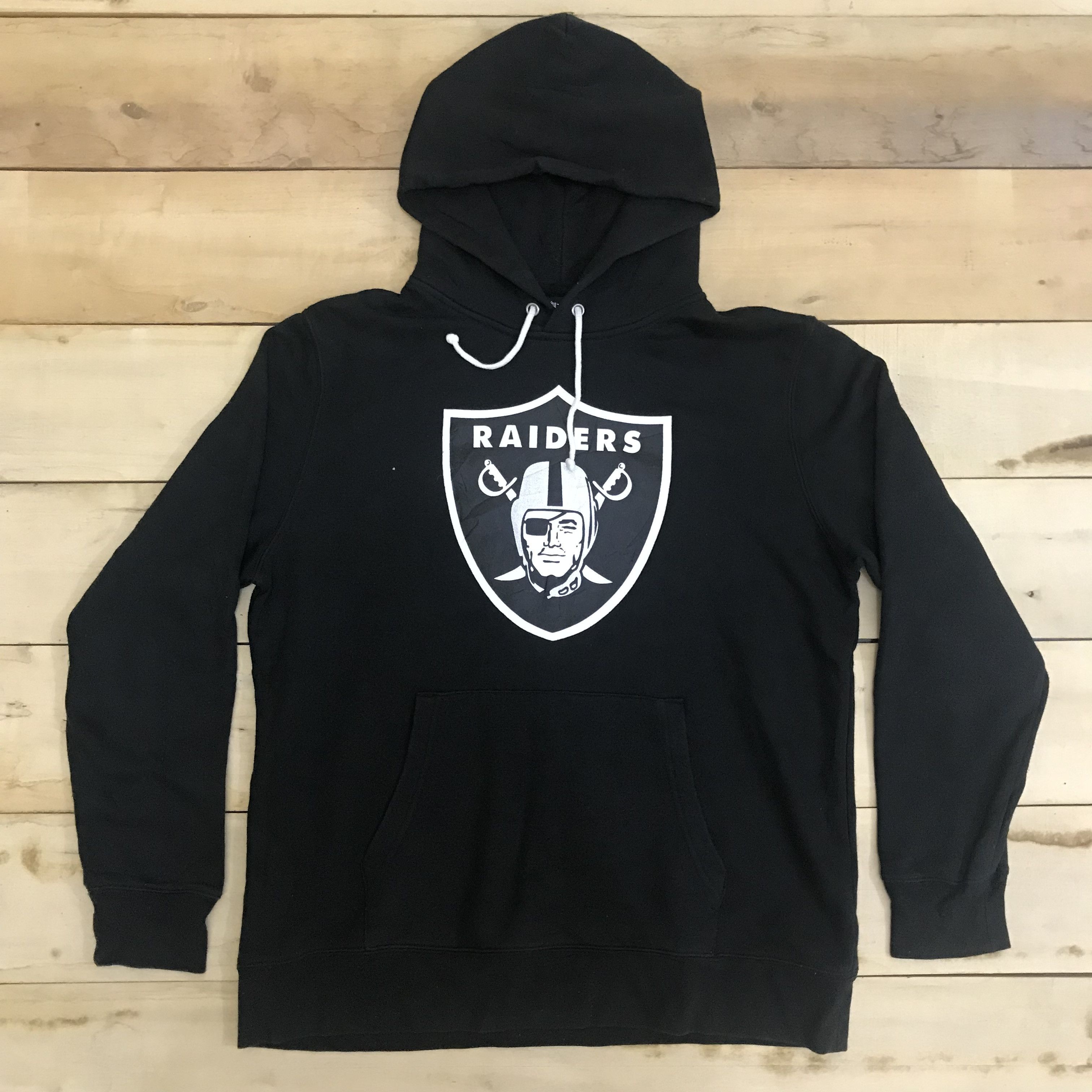 American Apparel × NFL Z112 NFL TEAM RAIDERS BORN RAISED HOODIE SWEATSHIRTS Size US XL / EU 56 / 4 - 1 Thumbnail