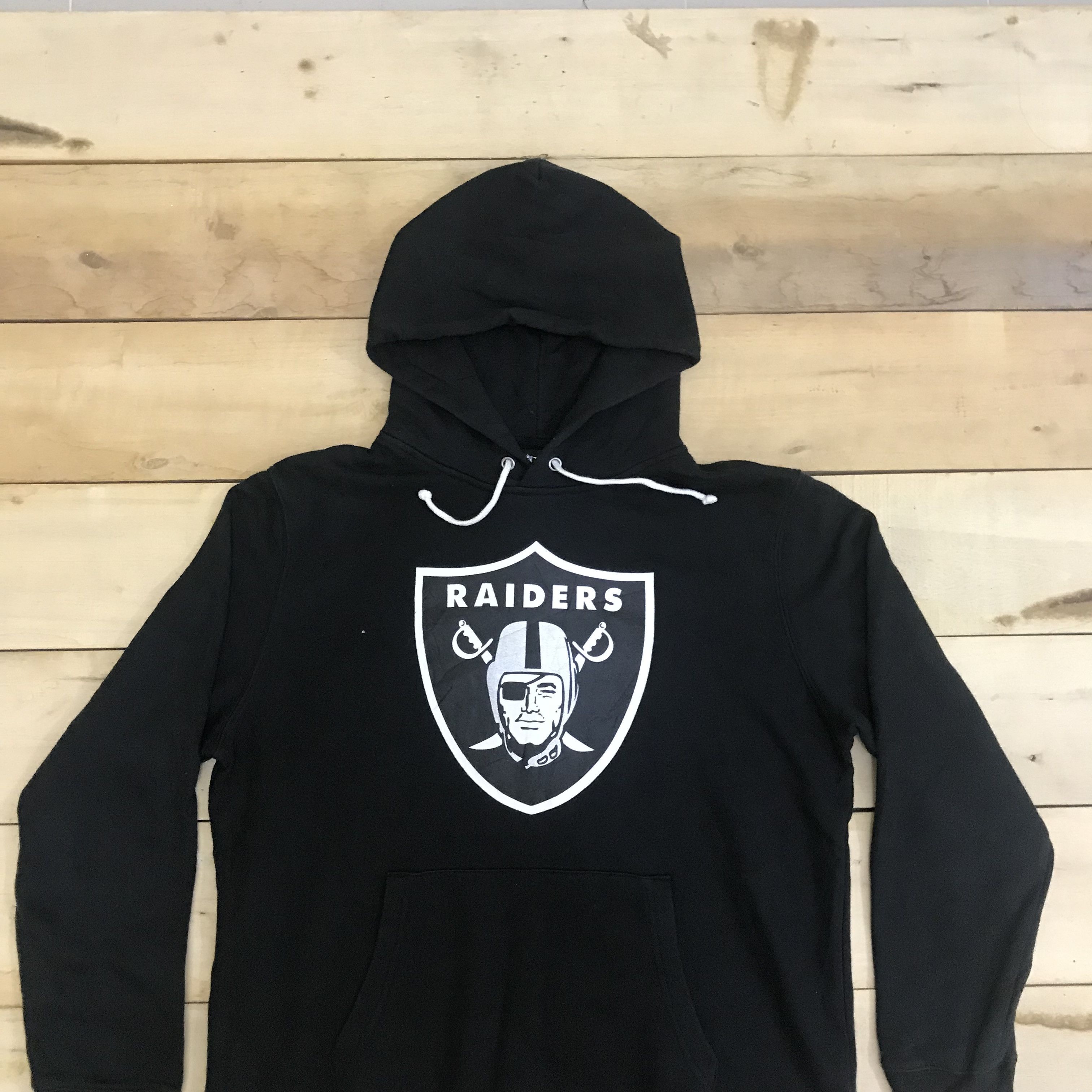 American Apparel × NFL Z112 NFL TEAM RAIDERS BORN RAISED HOODIE SWEATSHIRTS Size US XL / EU 56 / 4 - 2 Thumbnail