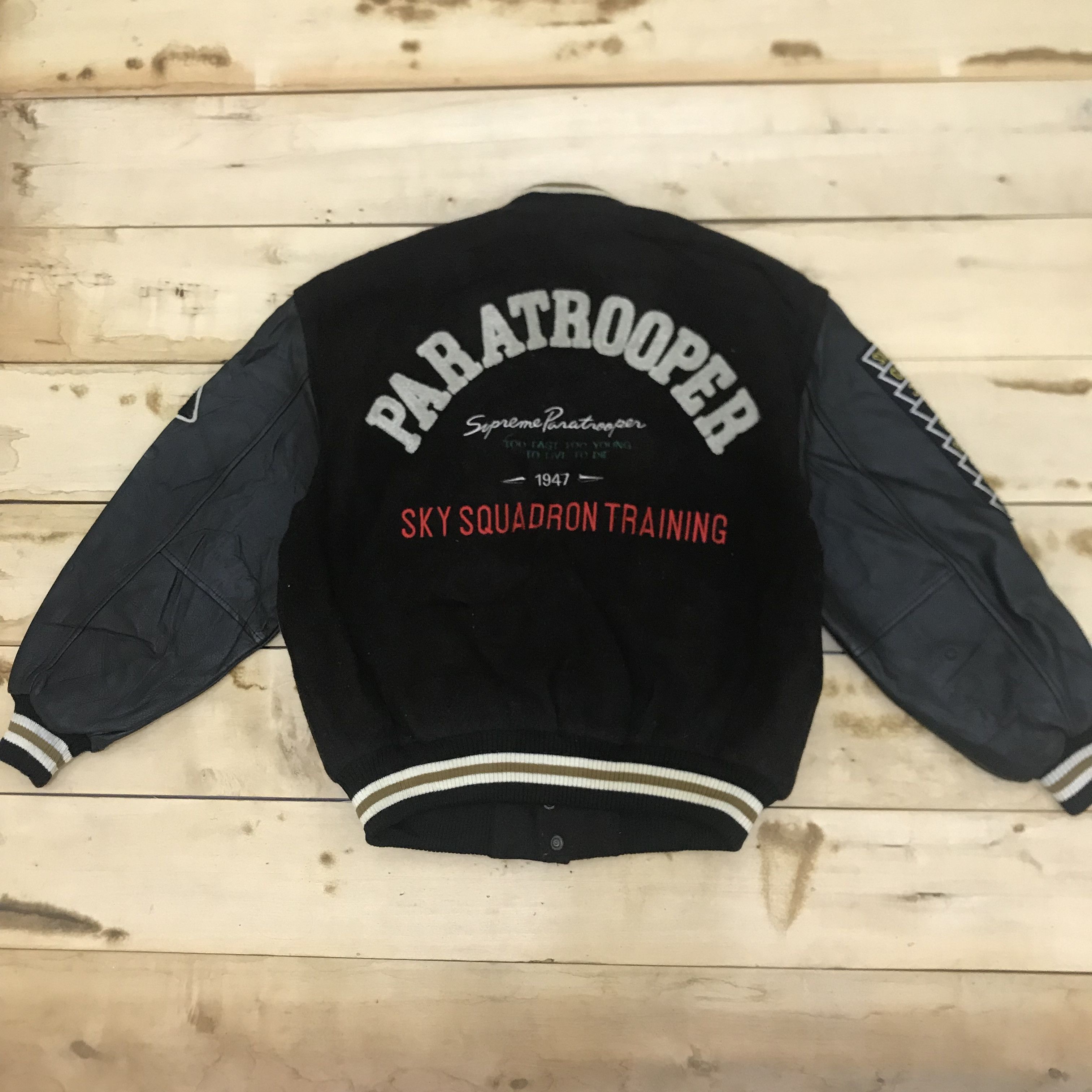 Vintage × Wrangler Z117 VTG 1947 WRANGLER SUPREME PARATROOPER VARSITY JACKET Size US M / EU 48-50 / 2 - 1 Thumbnail
