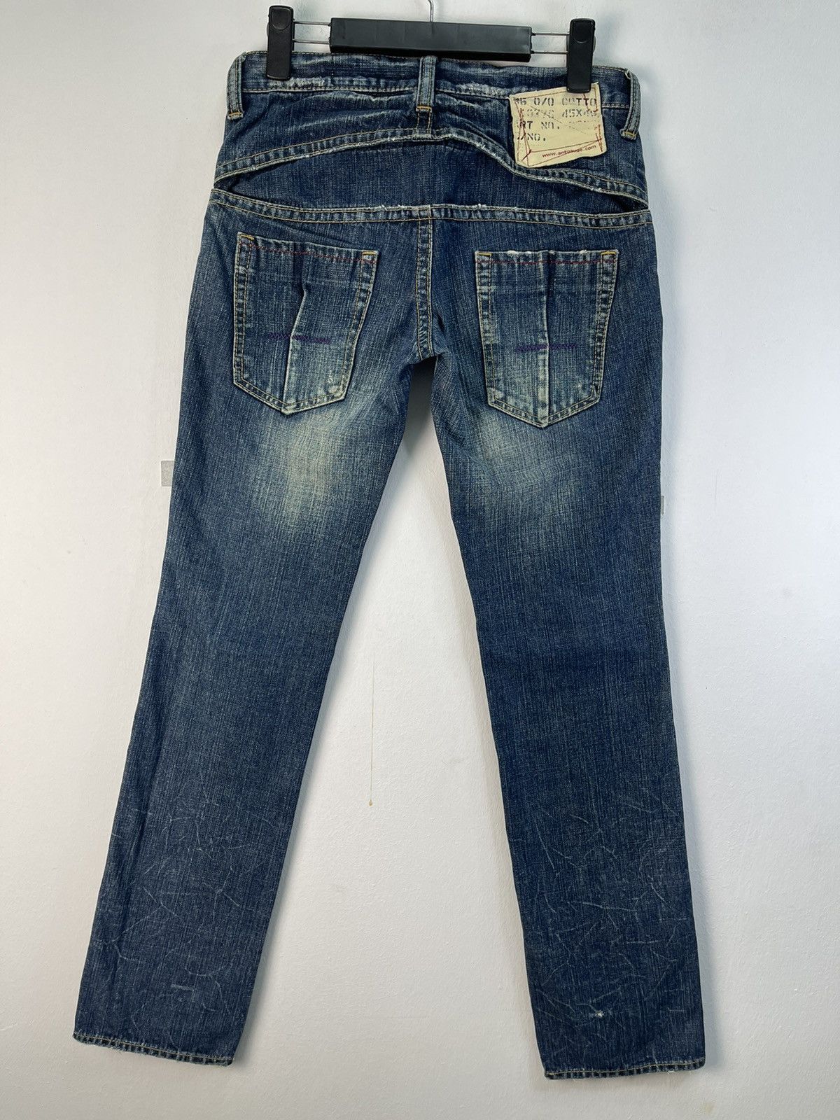 Japanese Brand × Vintage Rare Design🔥Antgauge Distressed Denim Jeans Size US 29 - 19 Thumbnail