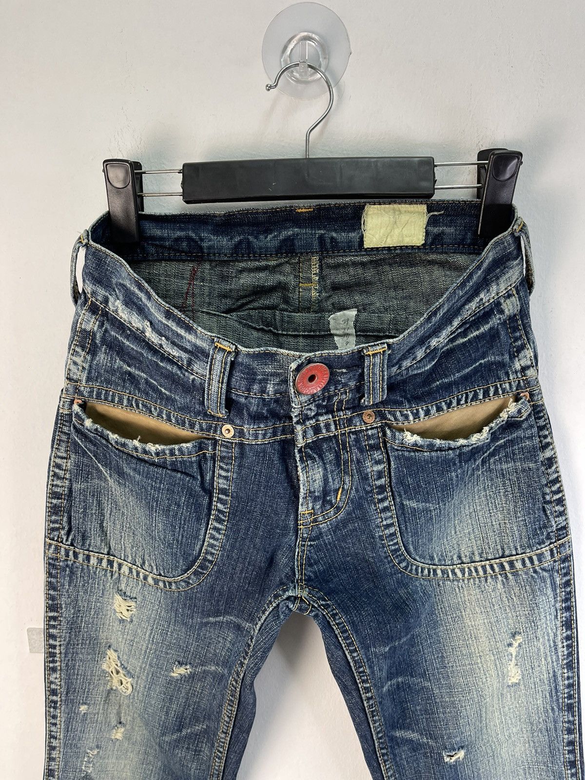 Japanese Brand × Vintage Rare Design🔥Antgauge Distressed Denim Jeans Size US 29 - 10 Thumbnail
