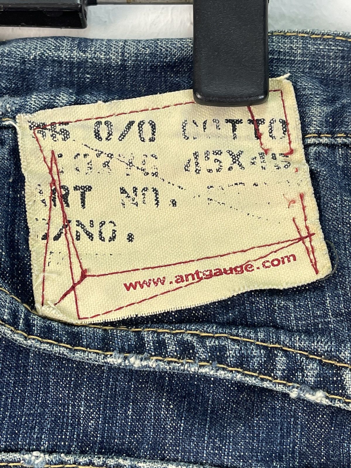 Japanese Brand × Vintage Rare Design🔥Antgauge Distressed Denim Jeans Size US 29 - 15 Thumbnail