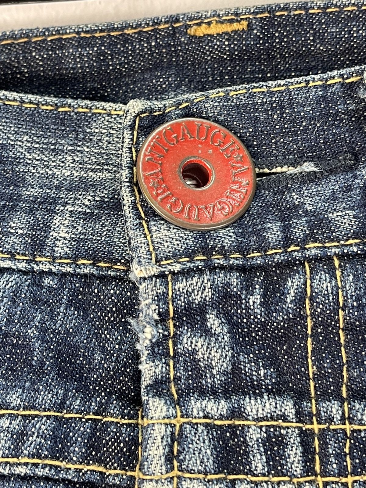 Japanese Brand × Vintage Rare Design🔥Antgauge Distressed Denim Jeans Size US 29 - 8 Thumbnail