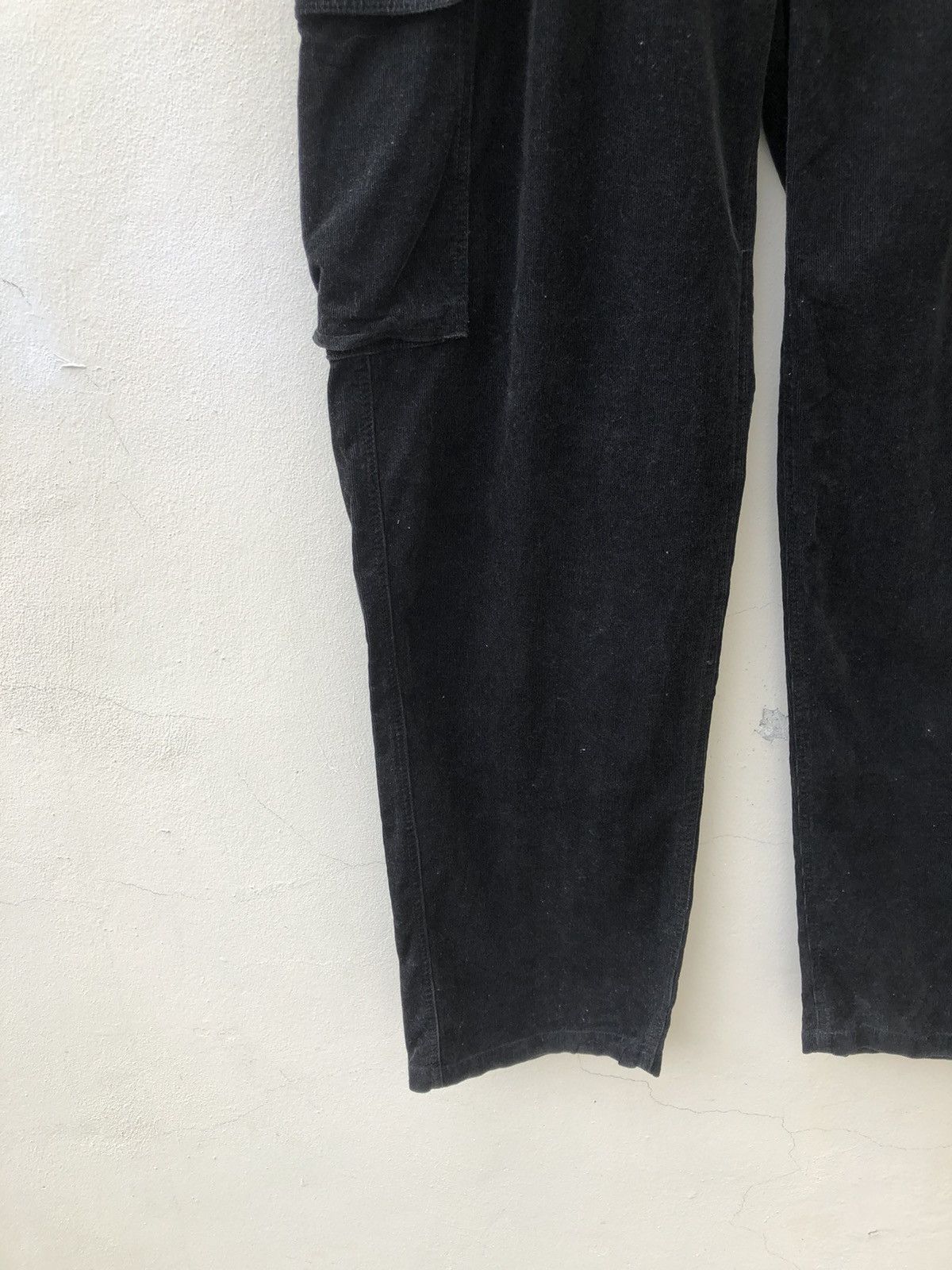 Vintage Tyrian Purple Japan Rivet Black Corduroy Cargo Trouser Pant Size US 30 / EU 46 - 10 Thumbnail