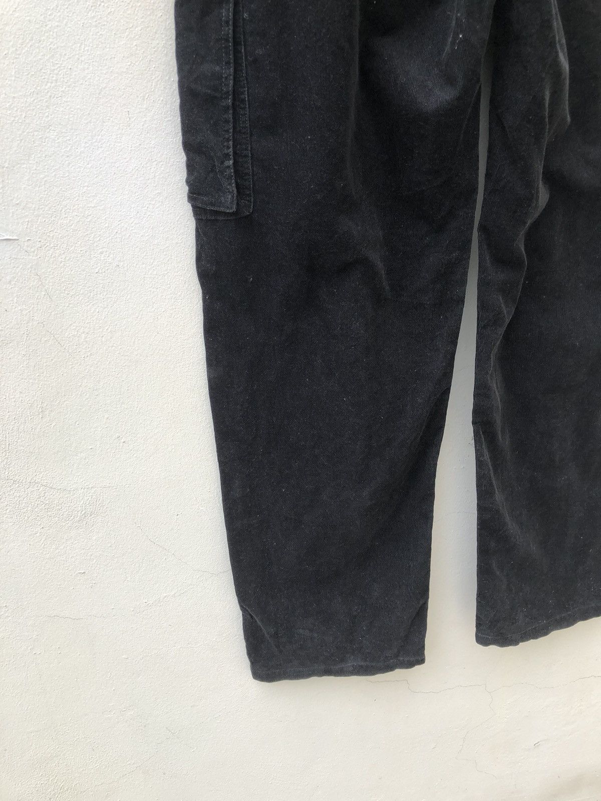 Vintage Tyrian Purple Japan Rivet Black Corduroy Cargo Trouser Pant Size US 30 / EU 46 - 15 Thumbnail