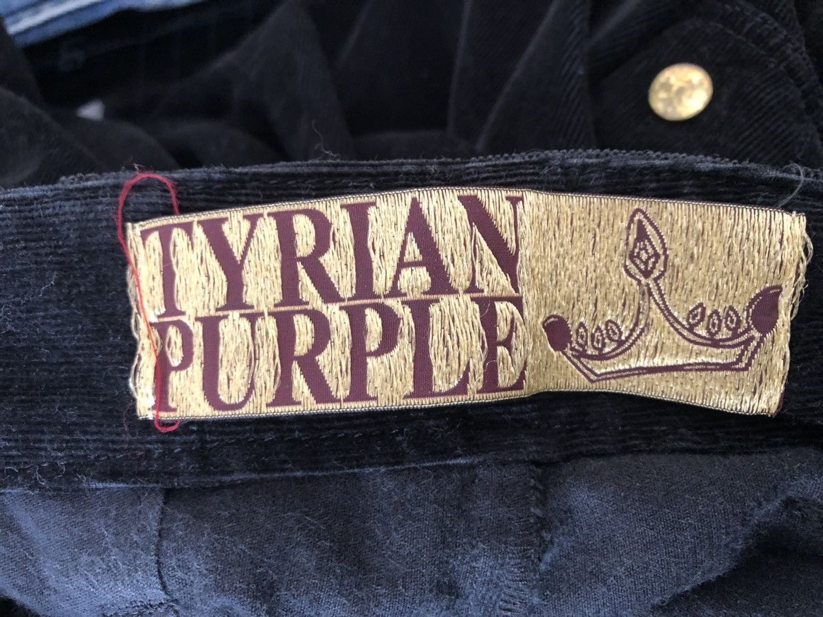 Vintage Tyrian Purple Japan Rivet Black Corduroy Cargo Trouser Pant Size US 30 / EU 46 - 20 Thumbnail