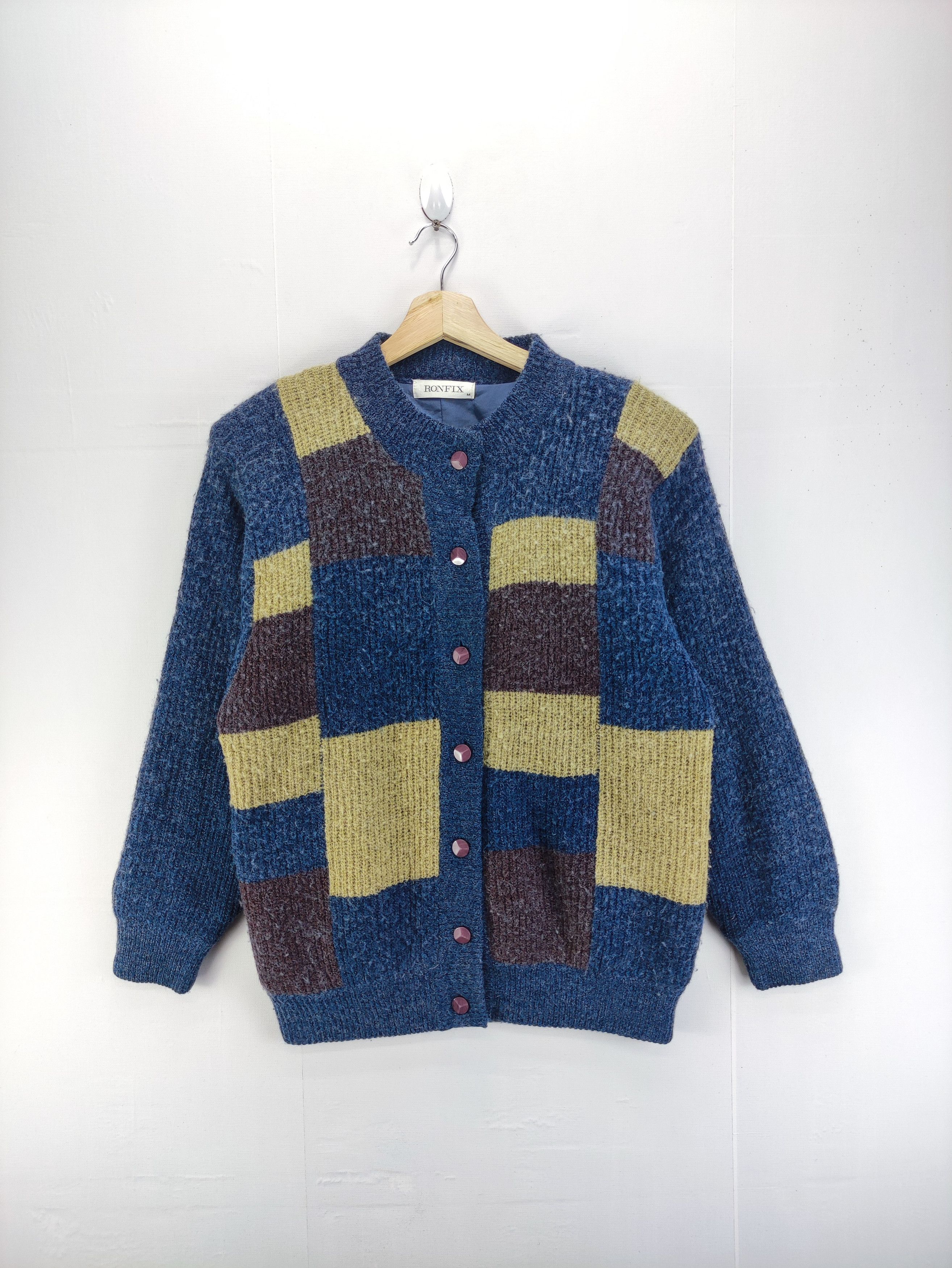 Aran Isles Knitwear Vintage Ronfix Knit Sweater Jacket Button Up Size US M / EU 48-50 / 2 - 1 Thumbnail