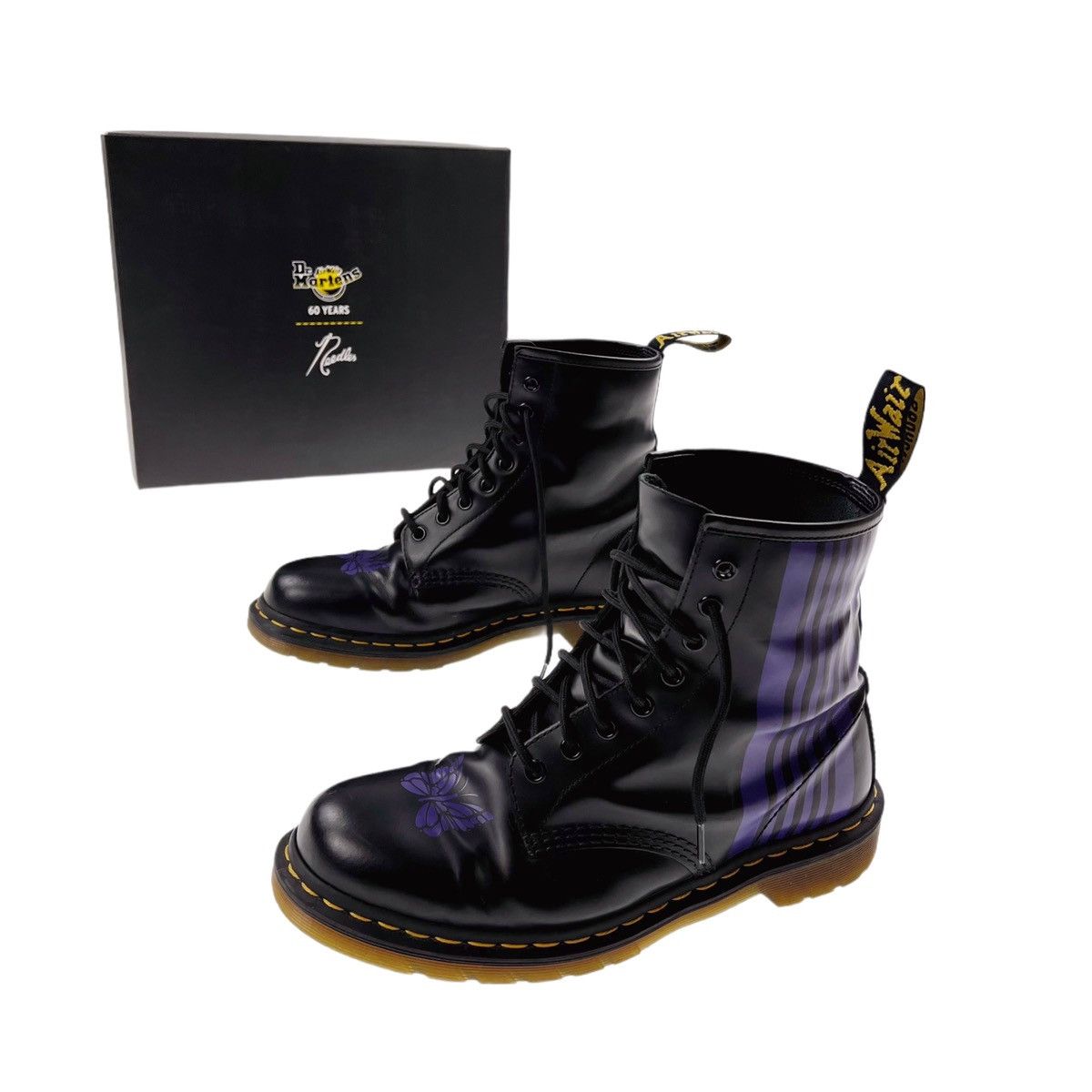 Dr. Martens × Needles Needles x Dr. Martens 1460 Leather Ankle Boots Size US 9 / EU 42 - 1 Thumbnail