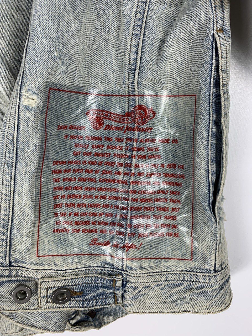 Diesel Vintage Diesel Distressed Denim Jacket Size US M / EU 48-50 / 2 - 7 Thumbnail