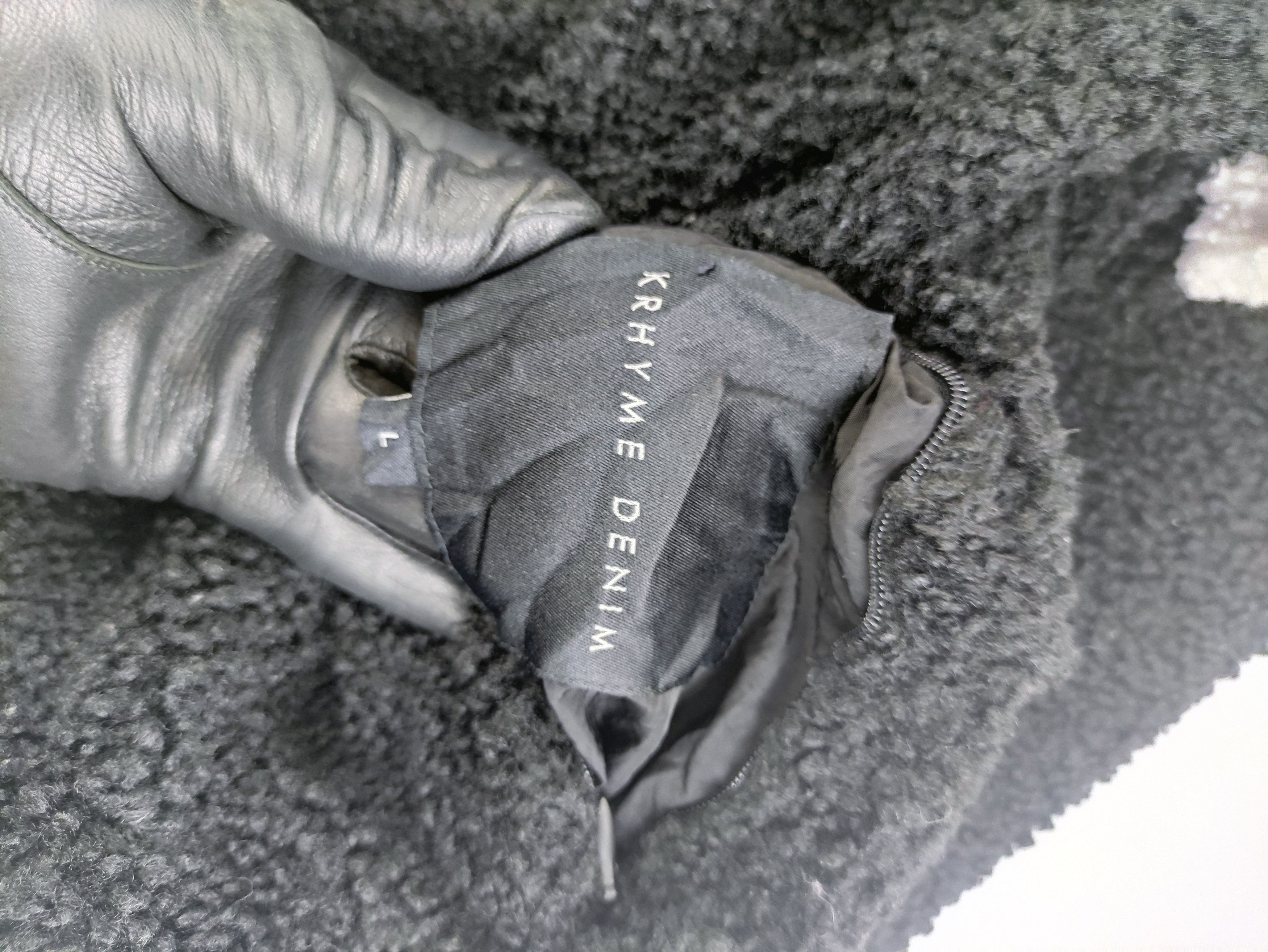Japanese Brand Vintage Jacket Sherpa Reversible Krhyme Denim Size US L / EU 52-54 / 3 - 3 Thumbnail