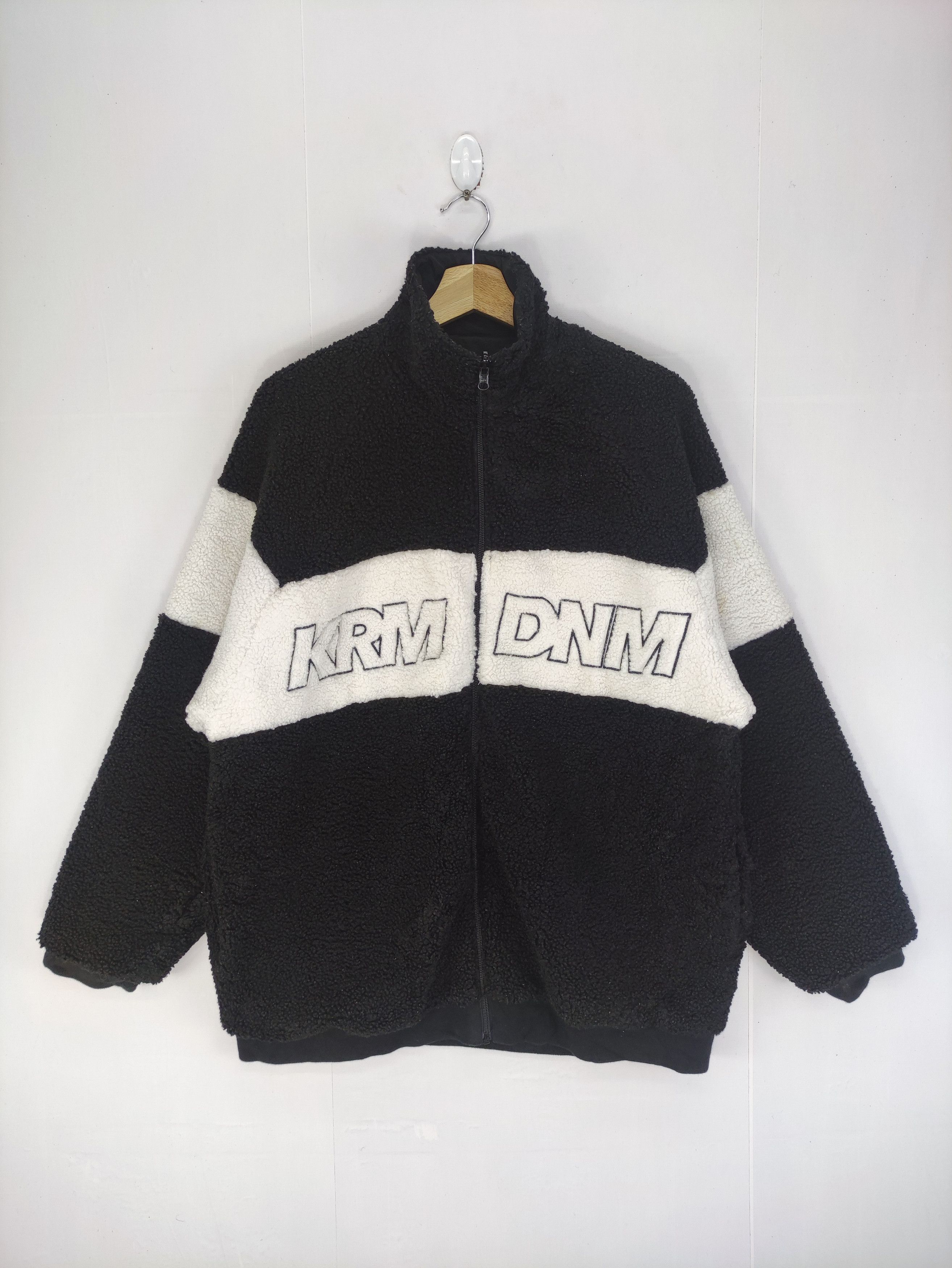 Japanese Brand Vintage Jacket Sherpa Reversible Krhyme Denim Size US L / EU 52-54 / 3 - 1 Thumbnail