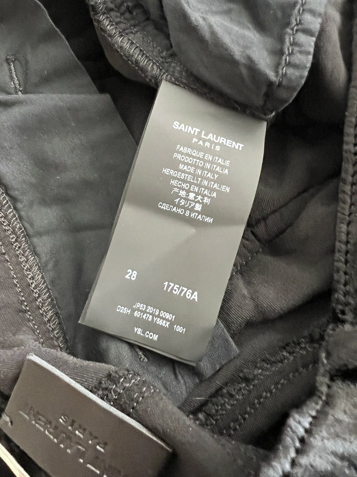Saint Laurent Paris SS20 Mid-Rise Stonewashed Dévoré Velvet Pants sz28 Size 28" / US 6 / IT 42 - 7 Thumbnail