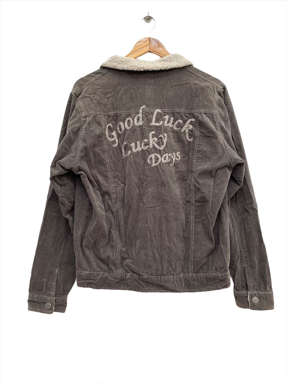 image of Vintage Wold Jeans International Trucker Coudroy Jacket in Silver, Men's (Size Medium)