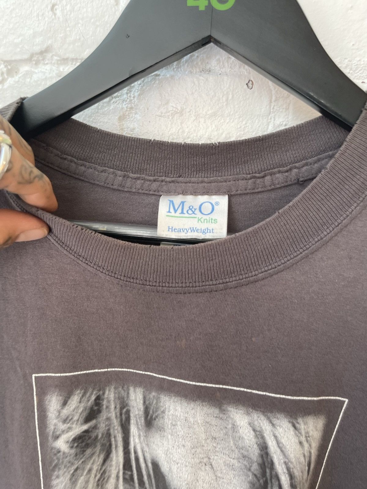 Band Tees × Vintage Vintage THRASHED Kurt Cobain Nirvana Shirt XL Size US XL / EU 56 / 4 - 3 Thumbnail