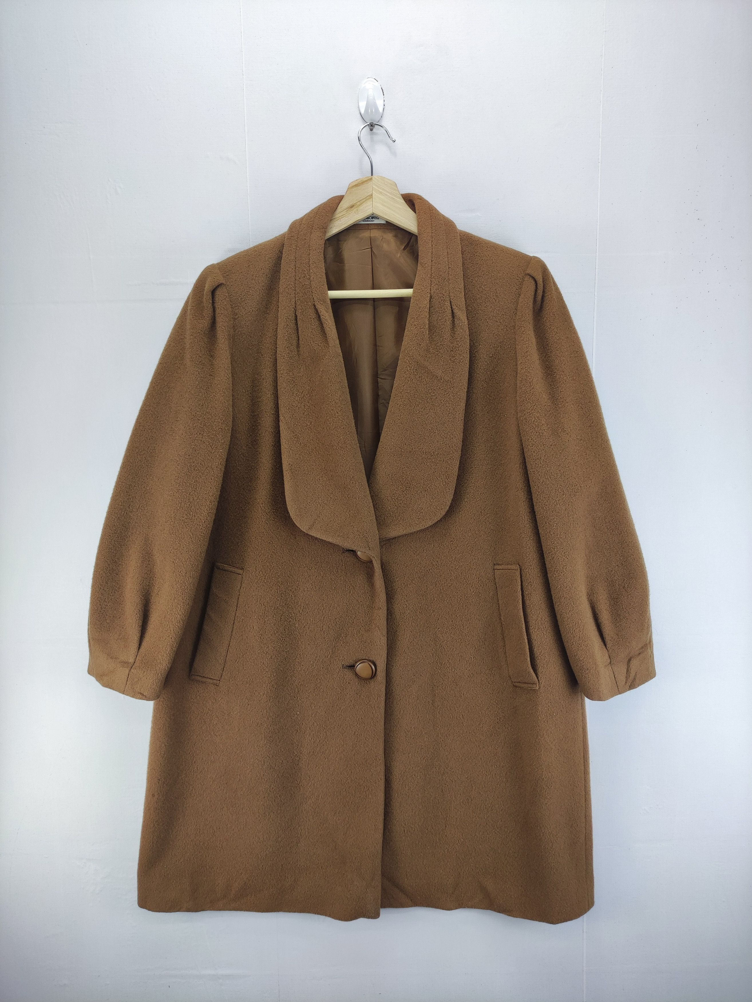 Japanese Brand Vintage Wool Coat Jacket By Memory Size L / US 10 / IT 46 - 1 Thumbnail