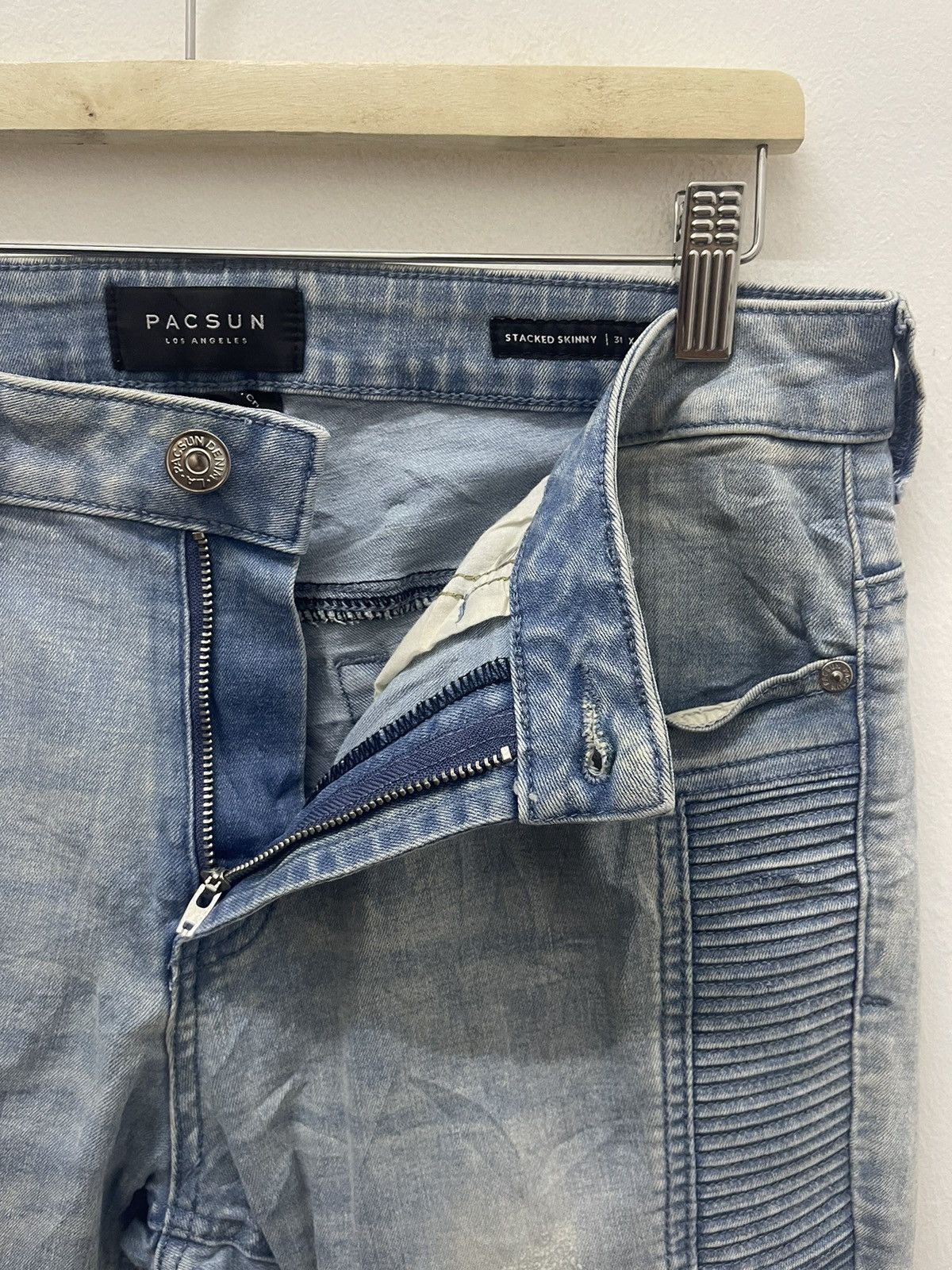 Pacsun Rare PACSUN Los Angeles Active Stretch Stacked Skinny Size US 31 - 4 Thumbnail