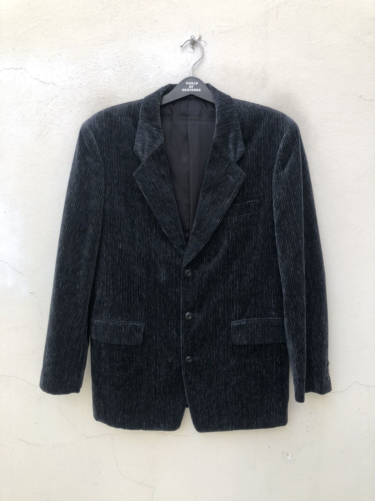 Matsuda 90s Monsieur NICOLE Yukio Kobayashi Corduroy Blazer Jacket Size US L / EU 52-54 / 3 - 1 Thumbnail