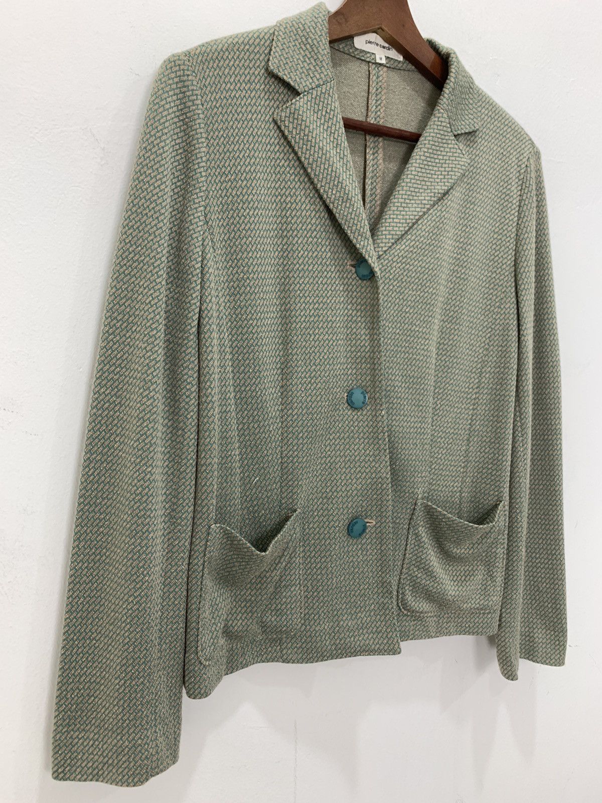 Bricks & Wood × Pierre Cardin PIERRE CARDIN Monogram Brick Pattern Casual Blazer Jacket Size M / US 6-8 / IT 42-44 - 6 Thumbnail