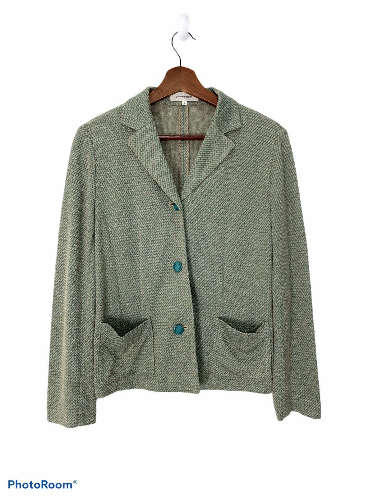 Bricks & Wood × Pierre Cardin PIERRE CARDIN Monogram Brick Pattern Casual Blazer Jacket Size M / US 6-8 / IT 42-44 - 1 Thumbnail