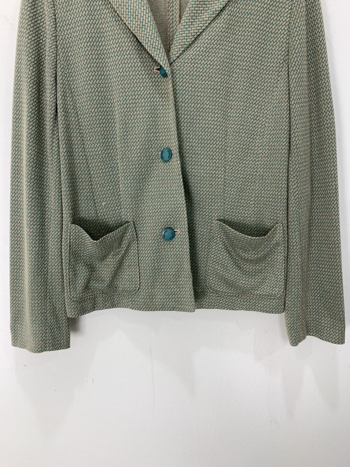 Bricks & Wood × Pierre Cardin PIERRE CARDIN Monogram Brick Pattern Casual Blazer Jacket Size M / US 6-8 / IT 42-44 - 5 Thumbnail