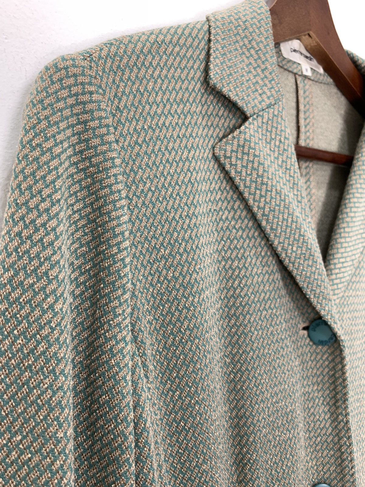 Bricks & Wood × Pierre Cardin PIERRE CARDIN Monogram Brick Pattern Casual Blazer Jacket Size M / US 6-8 / IT 42-44 - 10 Thumbnail