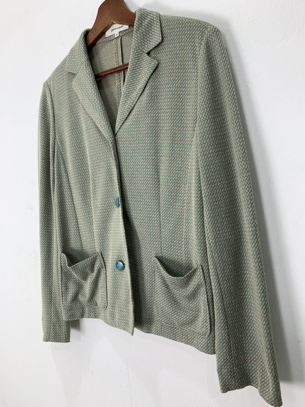 Bricks & Wood × Pierre Cardin PIERRE CARDIN Monogram Brick Pattern Casual Blazer Jacket Size M / US 6-8 / IT 42-44 - 7 Thumbnail