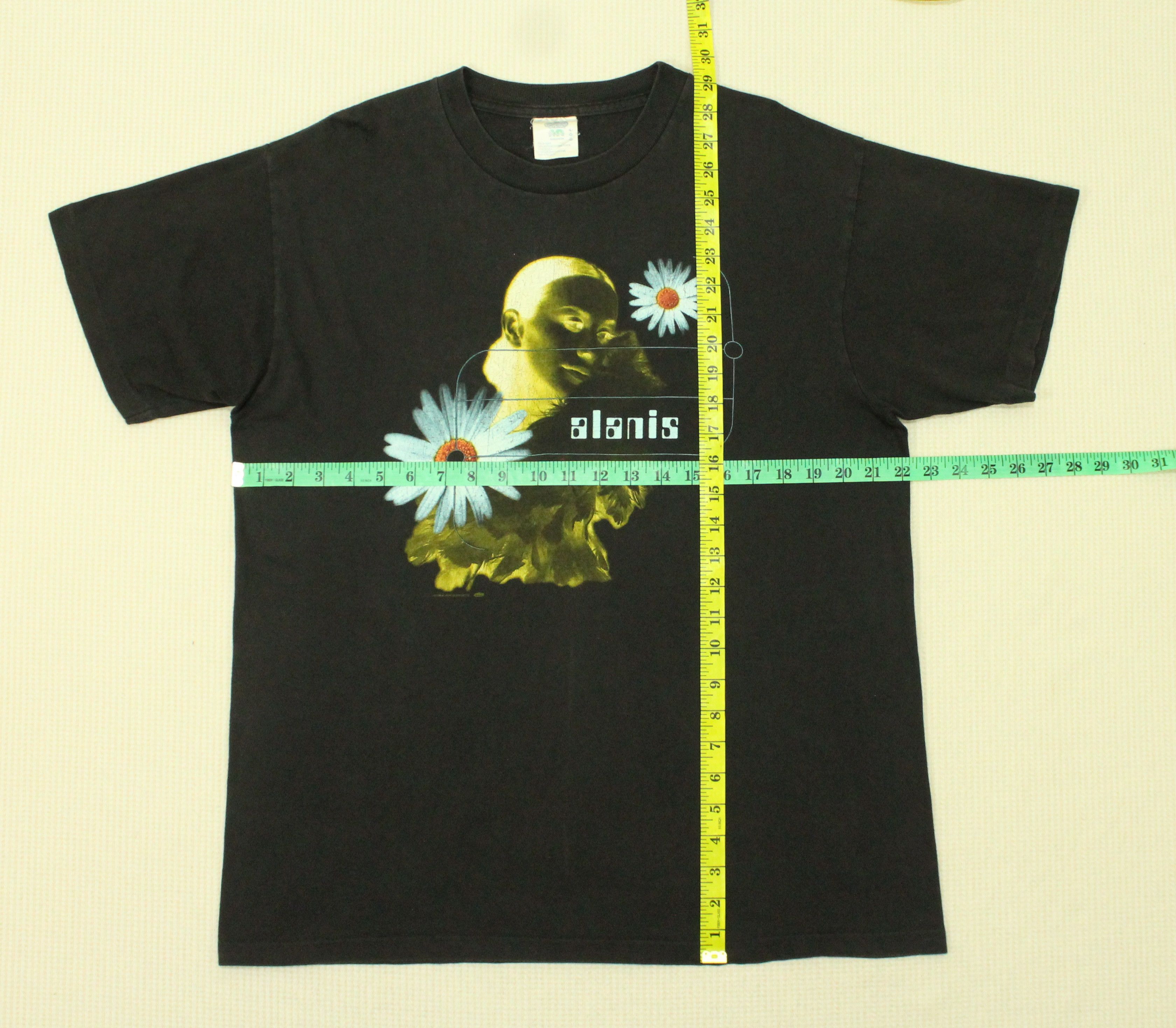 Band Tees Vintage 90s ALANIS MORISSETTE T Shirt Single Stitch Size US L / EU 52-54 / 3 - 15 Thumbnail