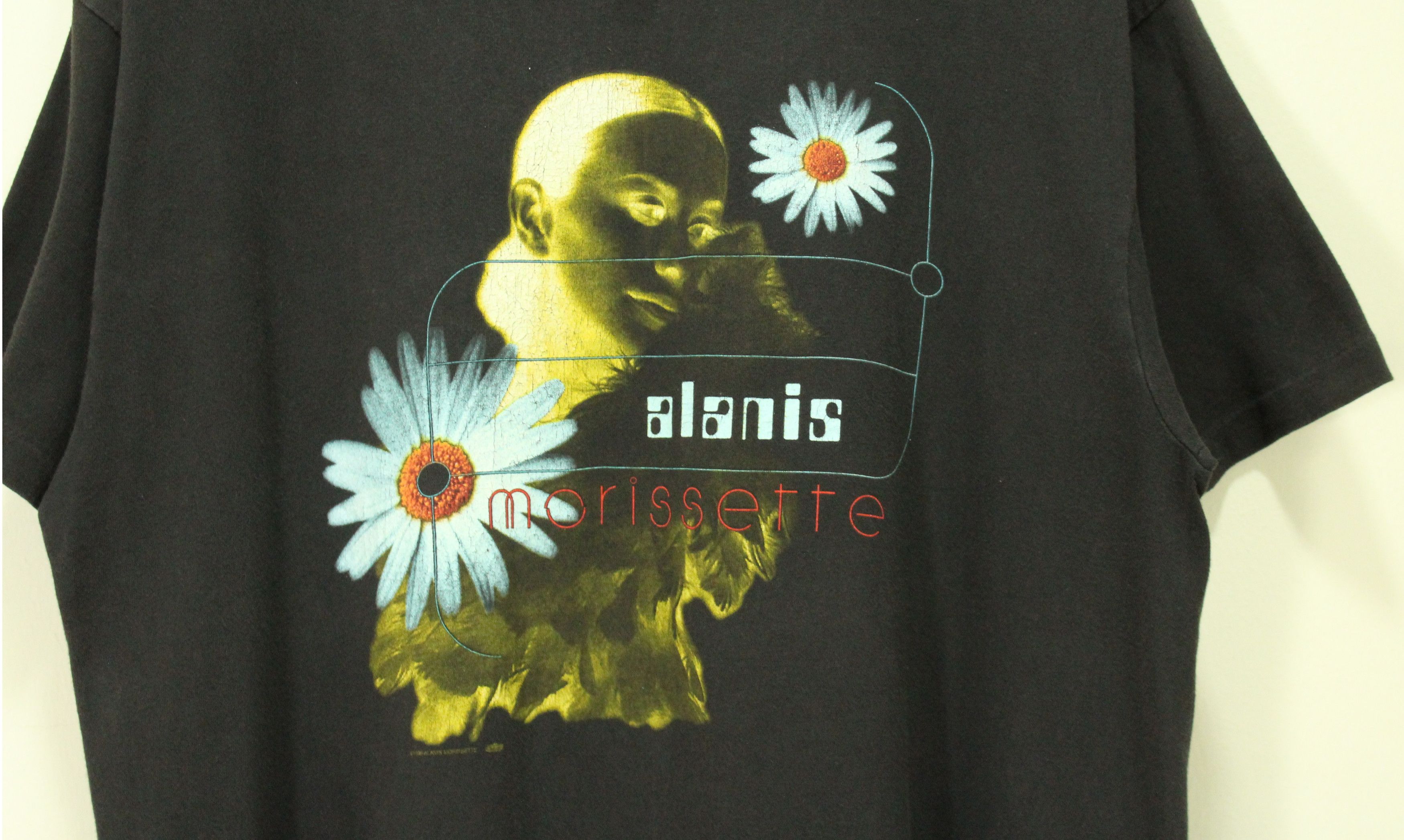 Band Tees Vintage 90s ALANIS MORISSETTE T Shirt Single Stitch Size US L / EU 52-54 / 3 - 2 Thumbnail