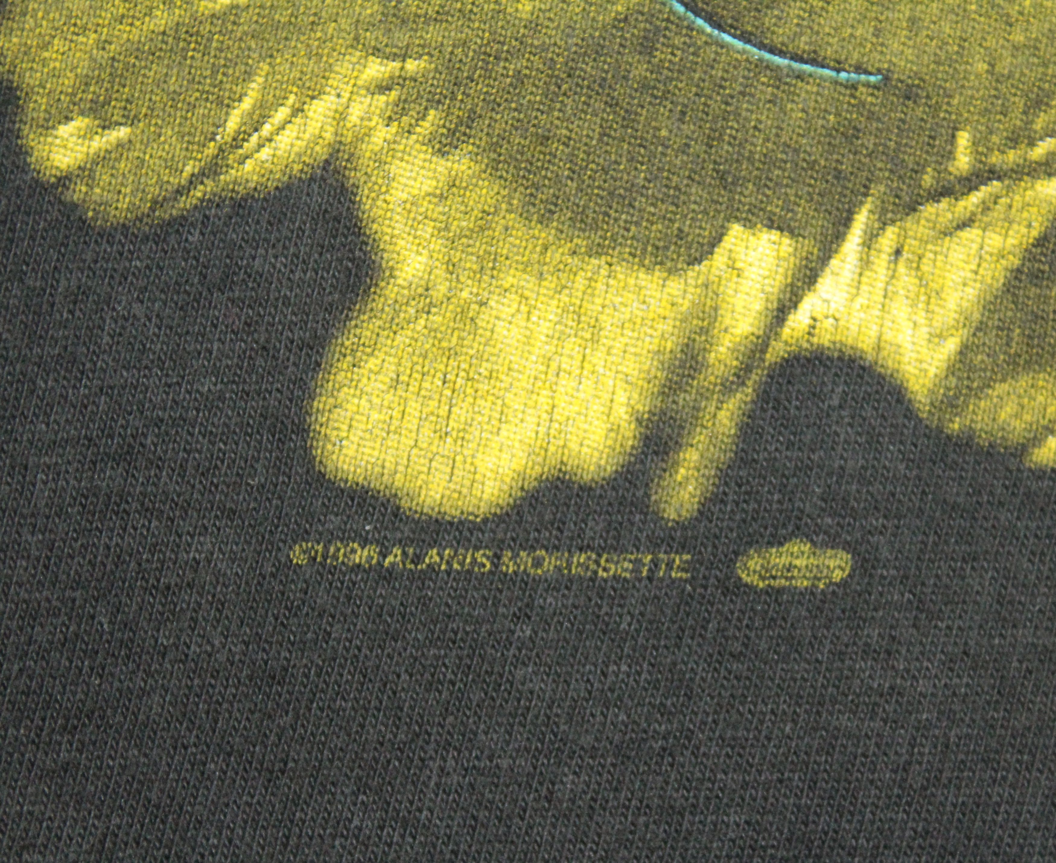 Band Tees Vintage 90s ALANIS MORISSETTE T Shirt Single Stitch Size US L / EU 52-54 / 3 - 9 Thumbnail