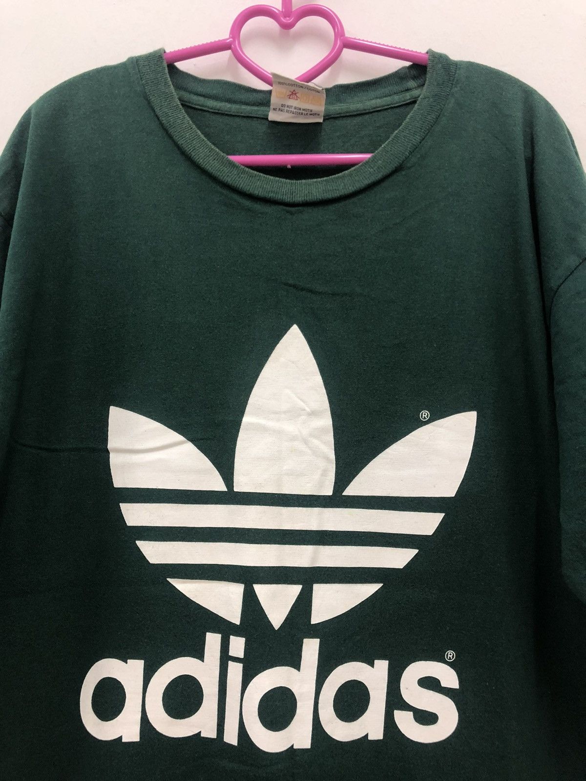 Adidas Rare 90s Vintage Adidas Spell Out Big Logo Shirt Size US L / EU 52-54 / 3 - 2 Thumbnail
