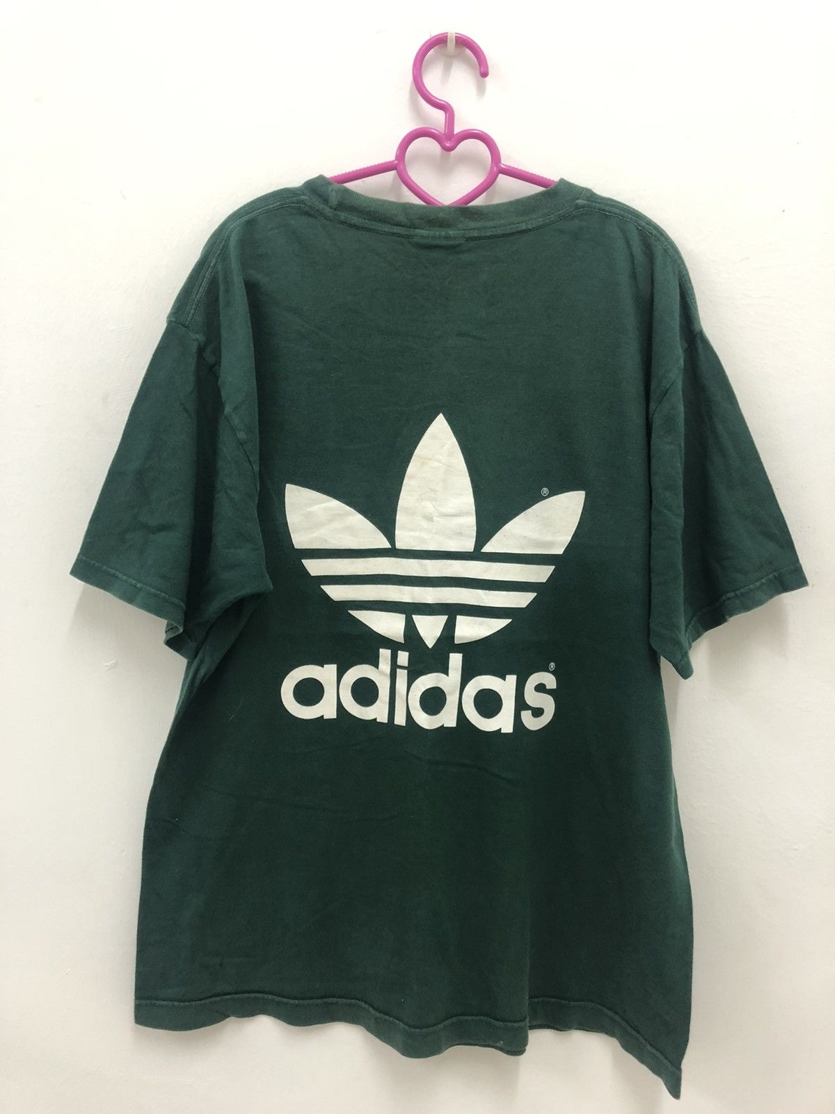 Adidas Rare 90s Vintage Adidas Spell Out Big Logo Shirt Size US L / EU 52-54 / 3 - 6 Thumbnail