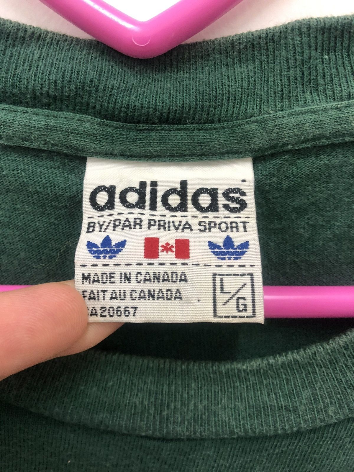 Adidas Rare 90s Vintage Adidas Spell Out Big Logo Shirt Size US L / EU 52-54 / 3 - 4 Thumbnail