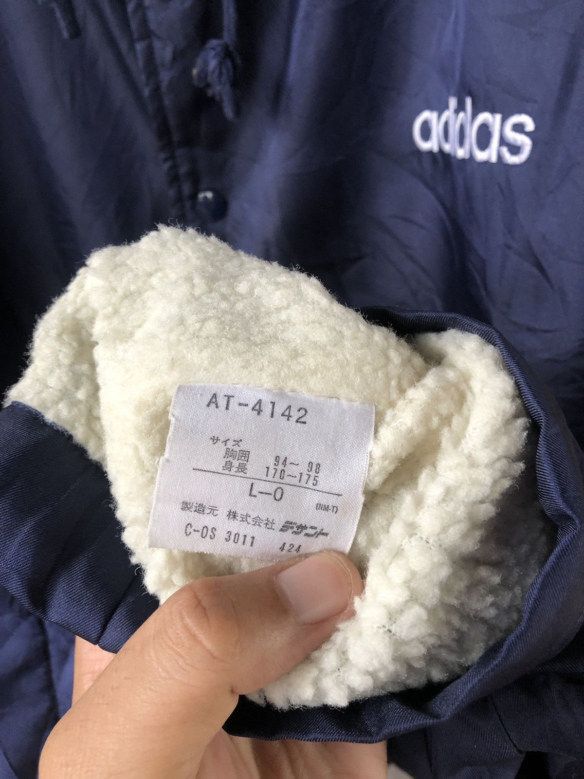 Adidas Rare 90s Vintage Adidas Hooded Sherpa Sweater Heavy Jacket Size US L / EU 52-54 / 3 - 5 Thumbnail
