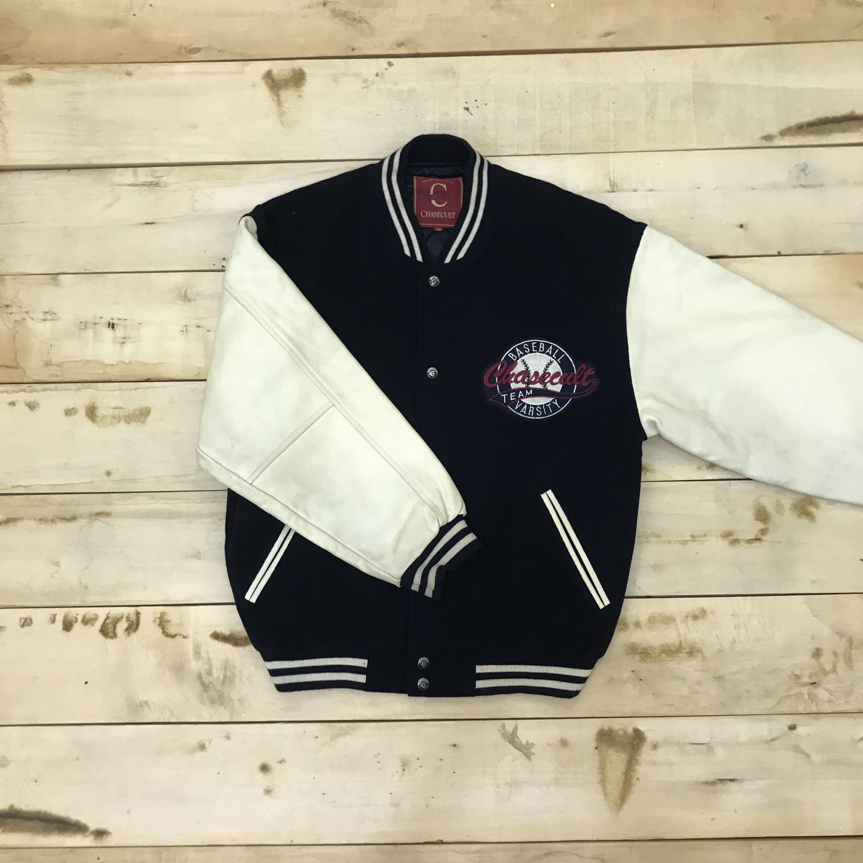 Vintage Z196 VTG BASEBALL CHASECULT VARSITY JACKET Size US L / EU 52-54 / 3 - 3 Thumbnail