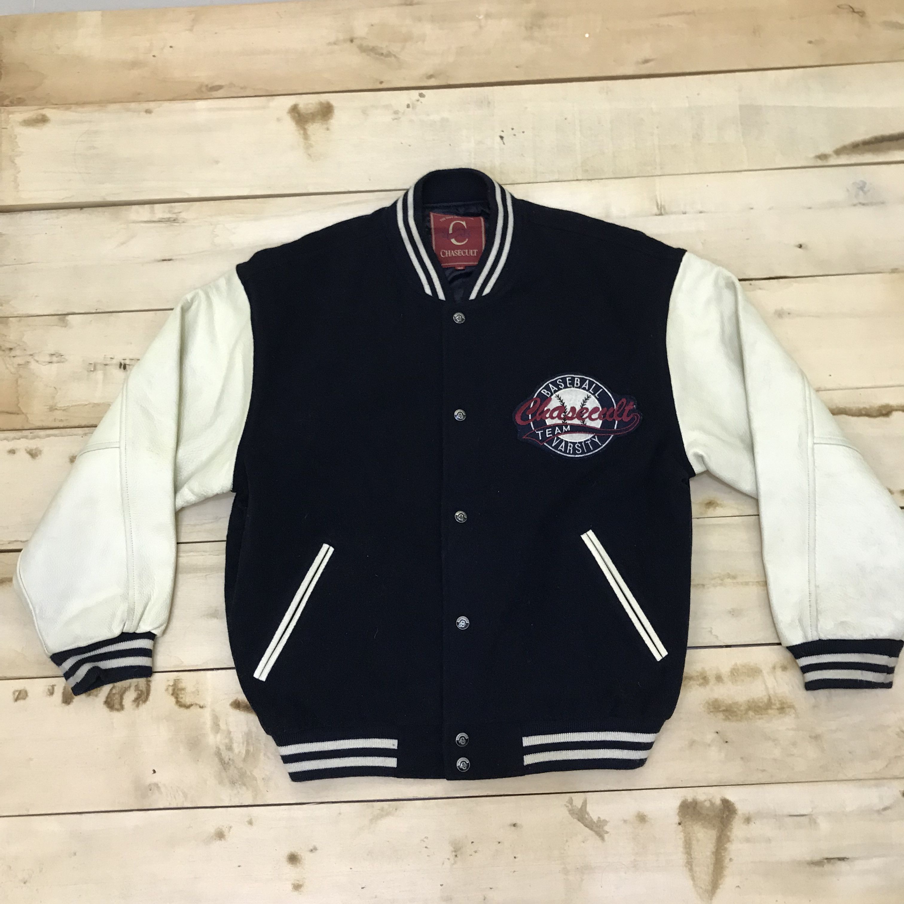Vintage Z196 VTG BASEBALL CHASECULT VARSITY JACKET Size US L / EU 52-54 / 3 - 2 Thumbnail